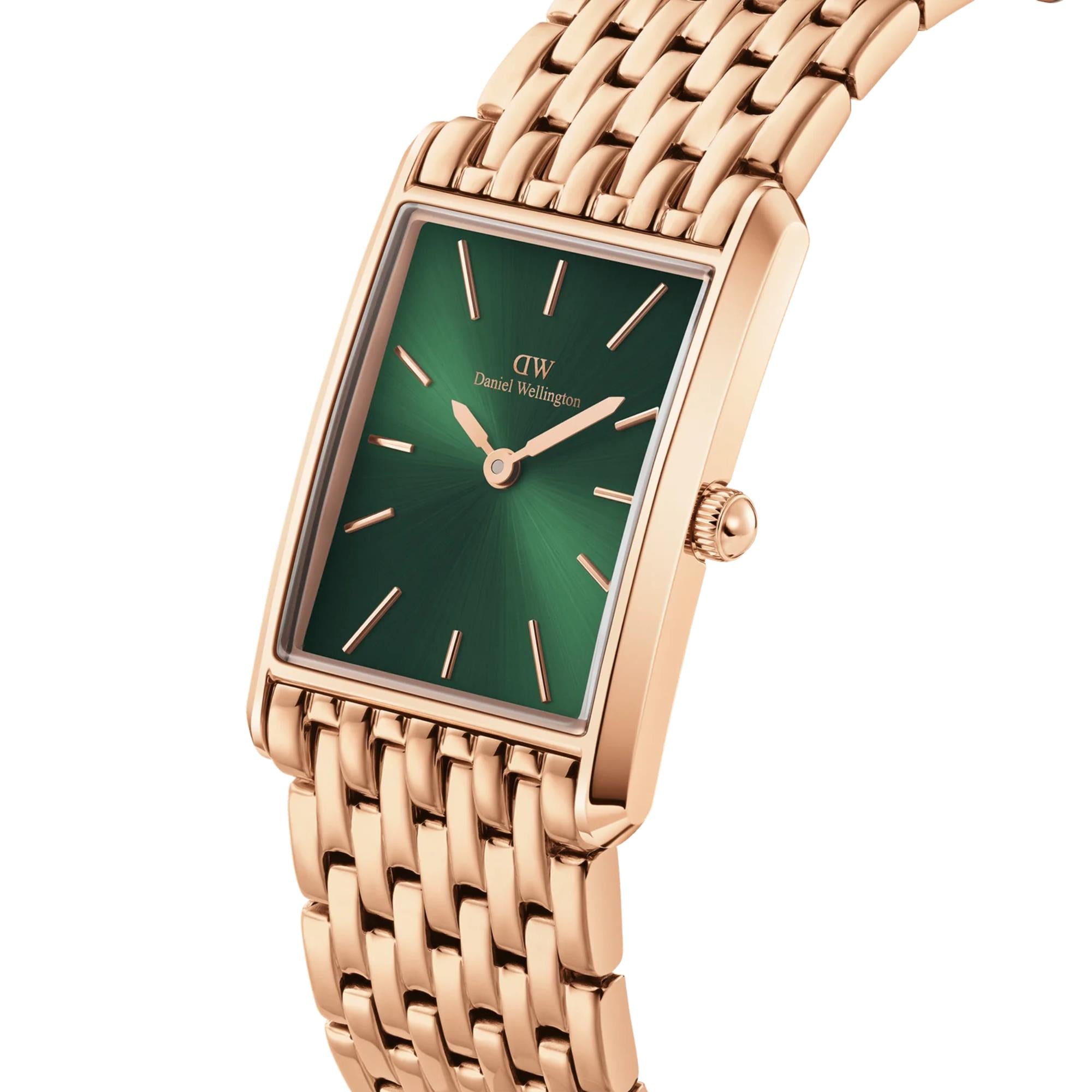 Daniel Wellington Bound Green Dial Stainless Steel Strap Women's Watch DW00100704