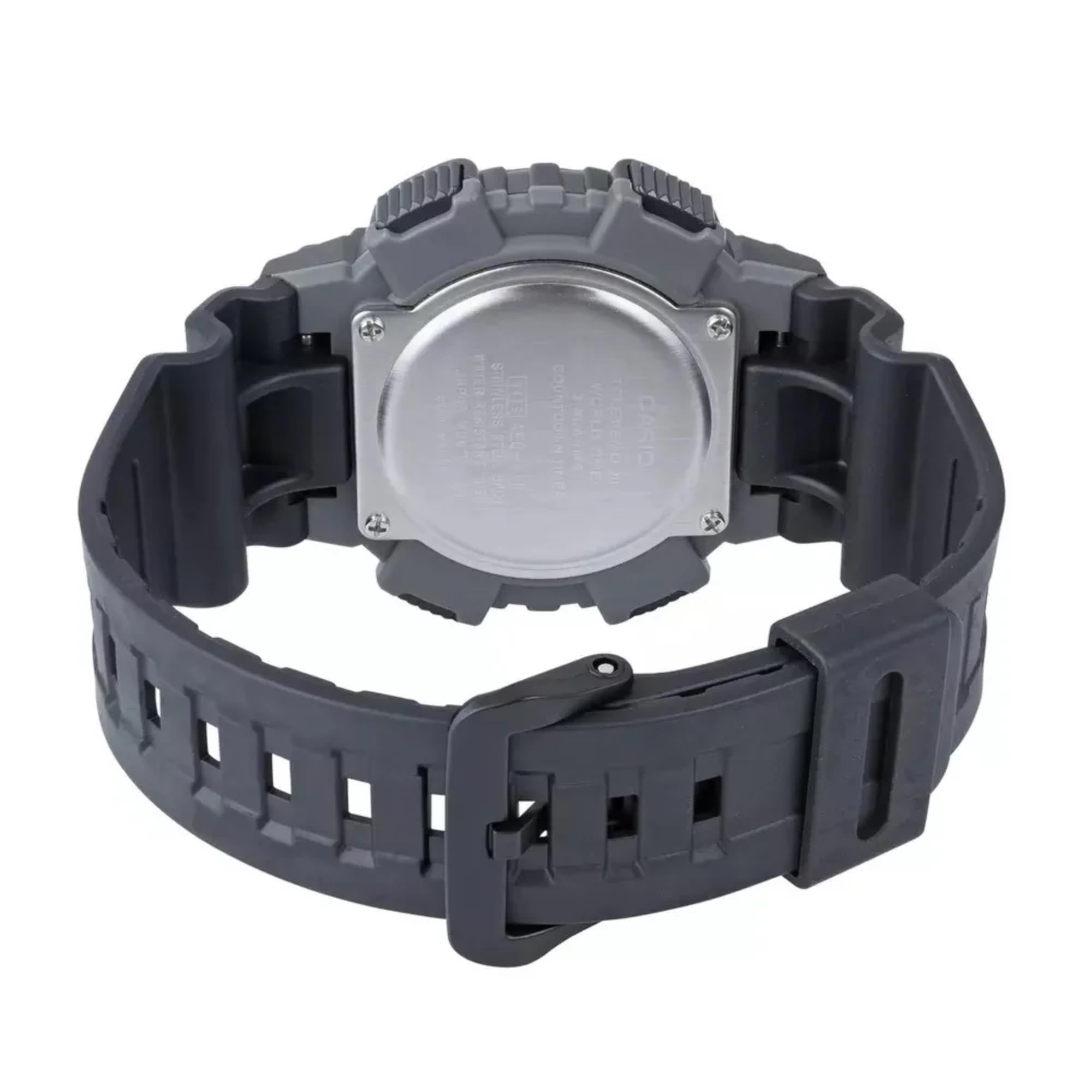 Casio Collection Quartz Black Dial Black Resin Strap Men's Watch AEQ-110W-1AVEF