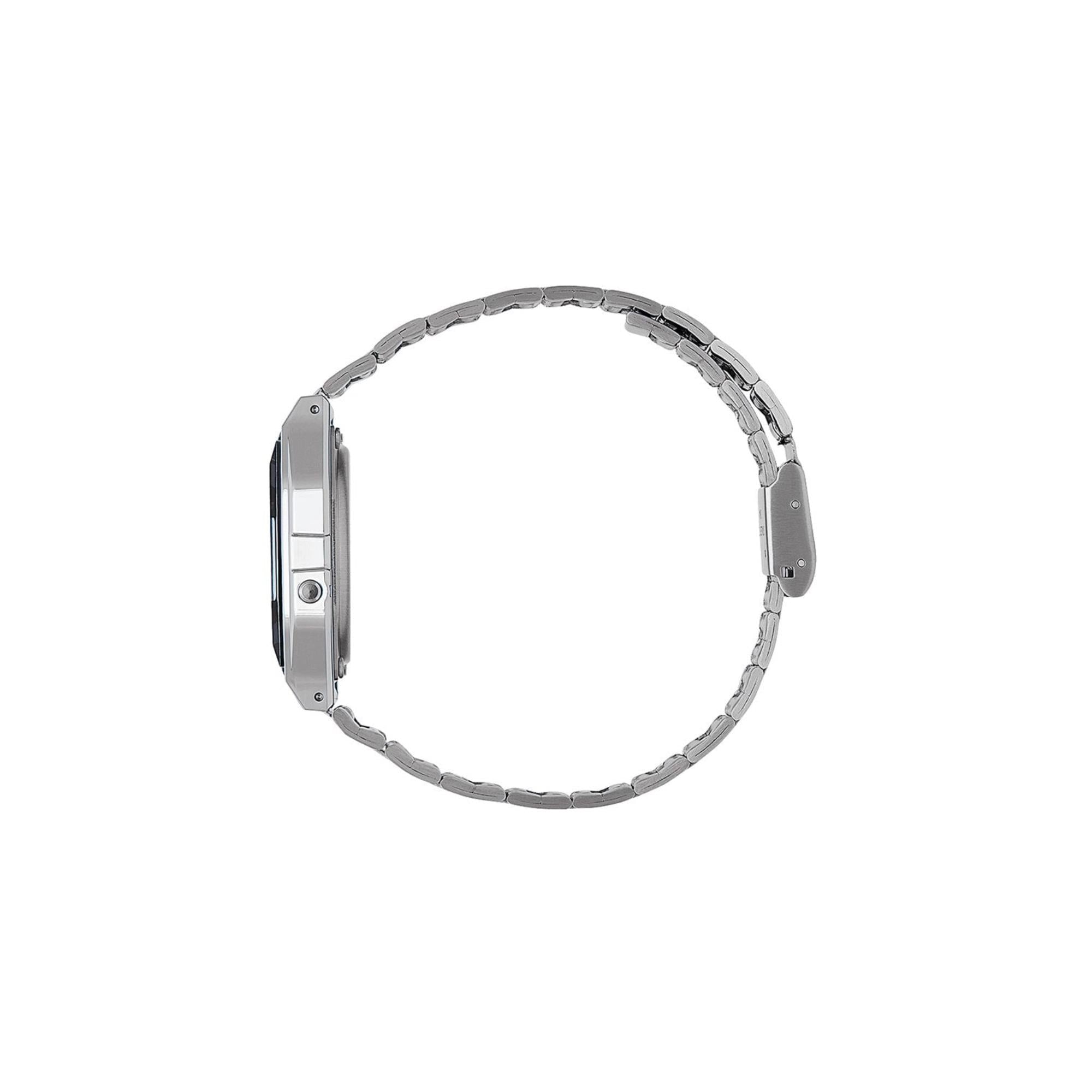 Casio Collection Quartz Digital Silver Stainless Steel Bracelet Men's Watch A163WA-1QES