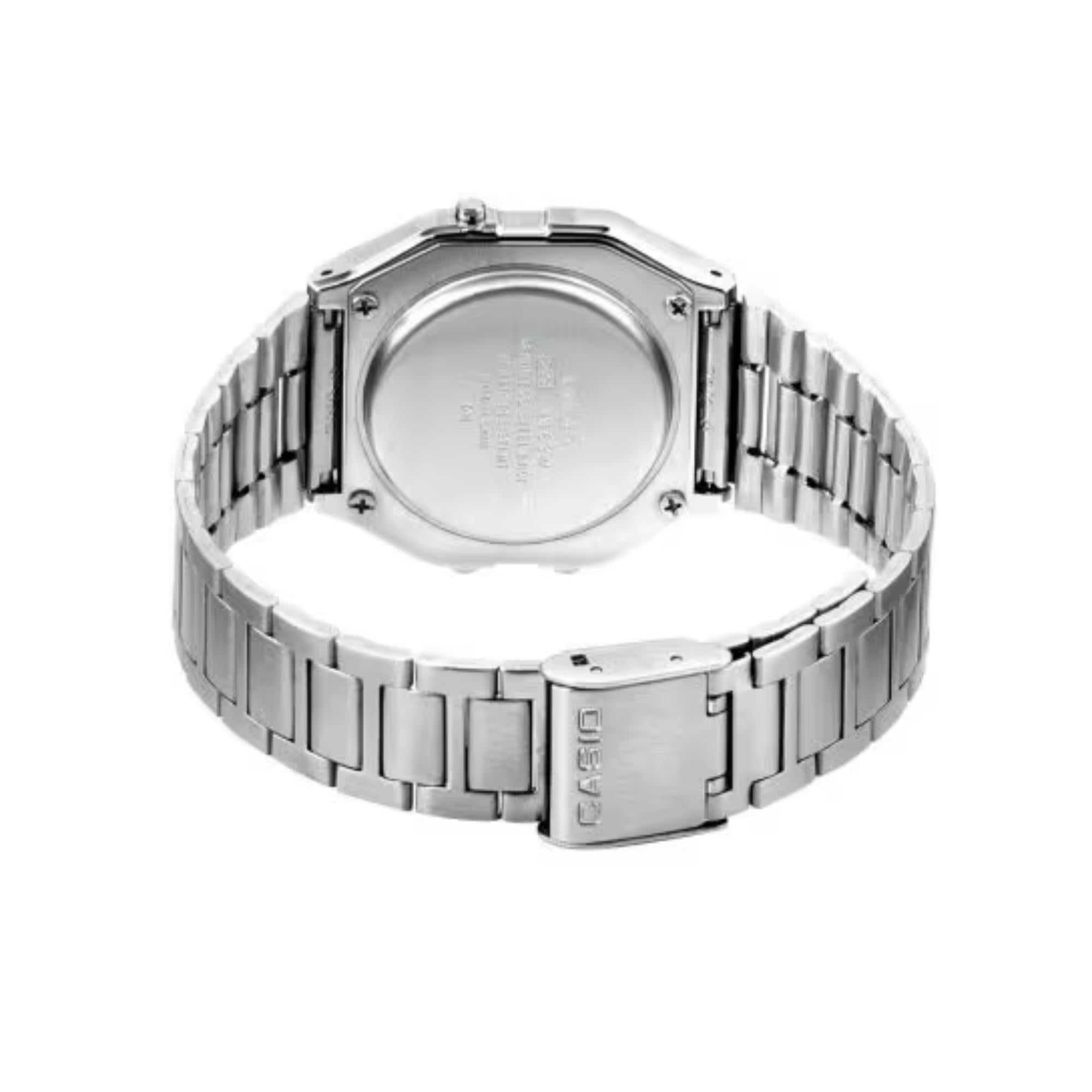Casio Collection Quartz Digital Silver Stainless Steel Bracelet Men's Watch A163WA-1QES
