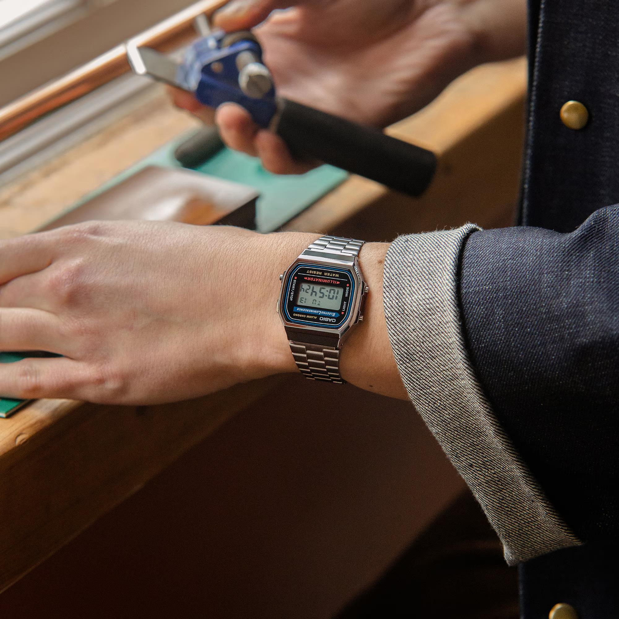 Casio Classic Collection Retro Alarm Chronograph Men's Watch A168WA-1YES