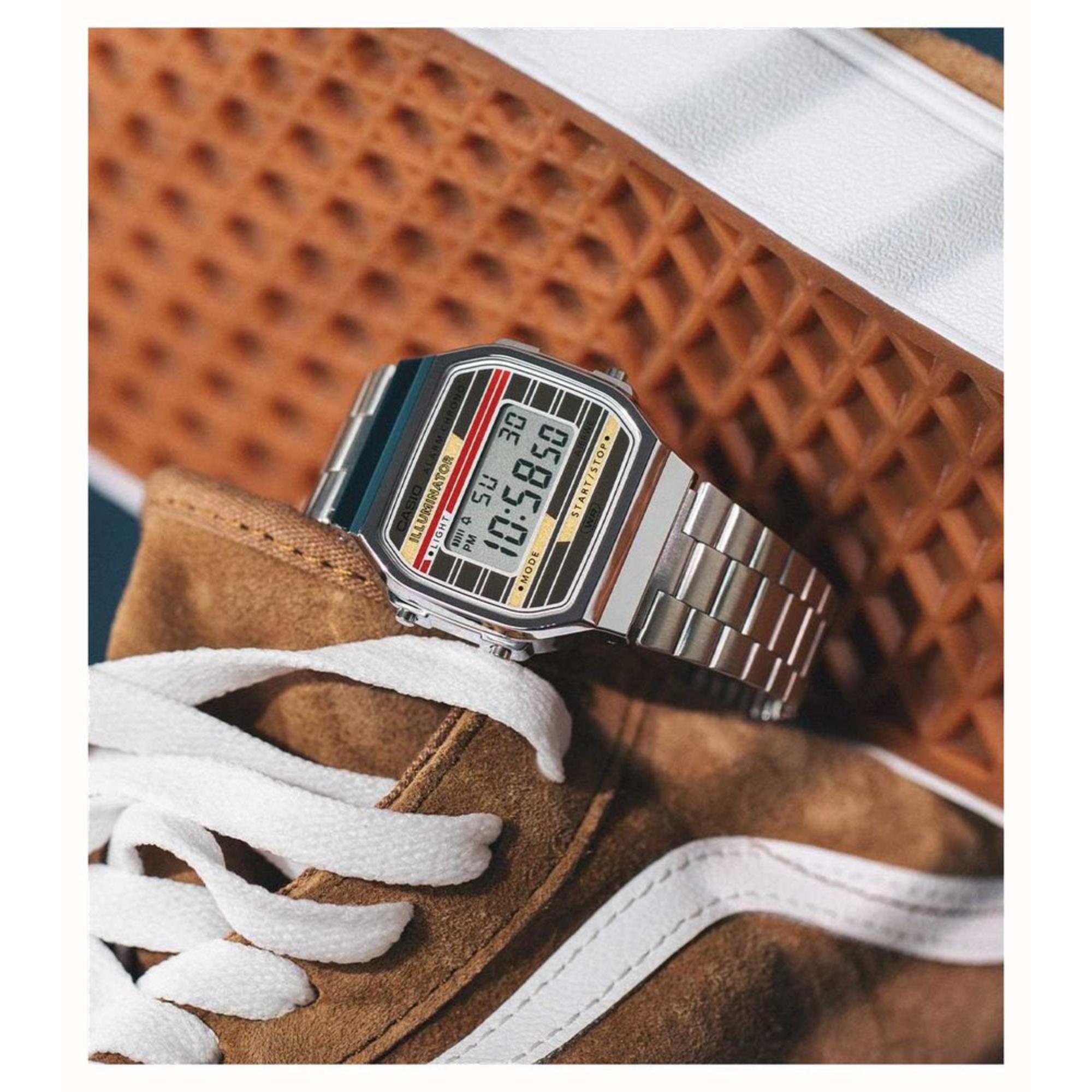 Casio Vintage Digital Stainless Steel Strap Unisex Watch A168WEHA-9AEF