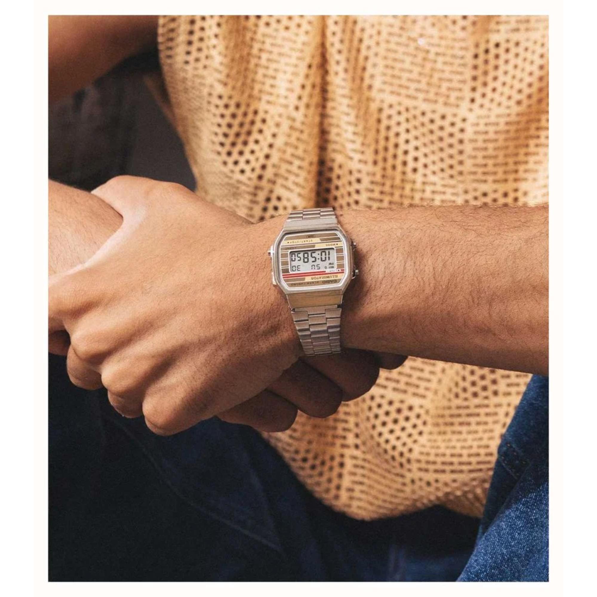 Casio Vintage Digital Stainless Steel Strap Unisex Watch A168WEHA-9AEF