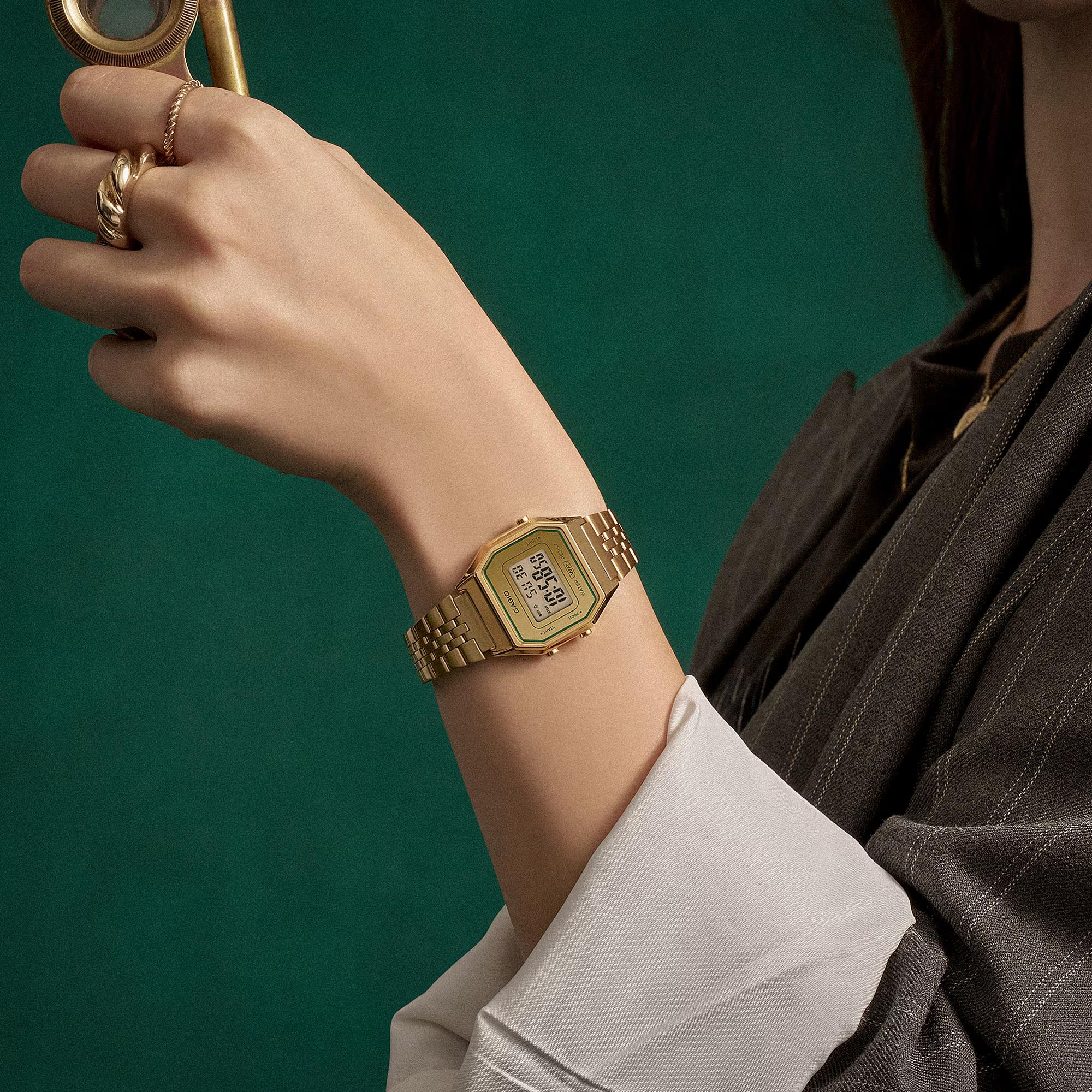 Casio Vintage Digital Steel Strap Unisex Watch LA680WEGV-9AEF