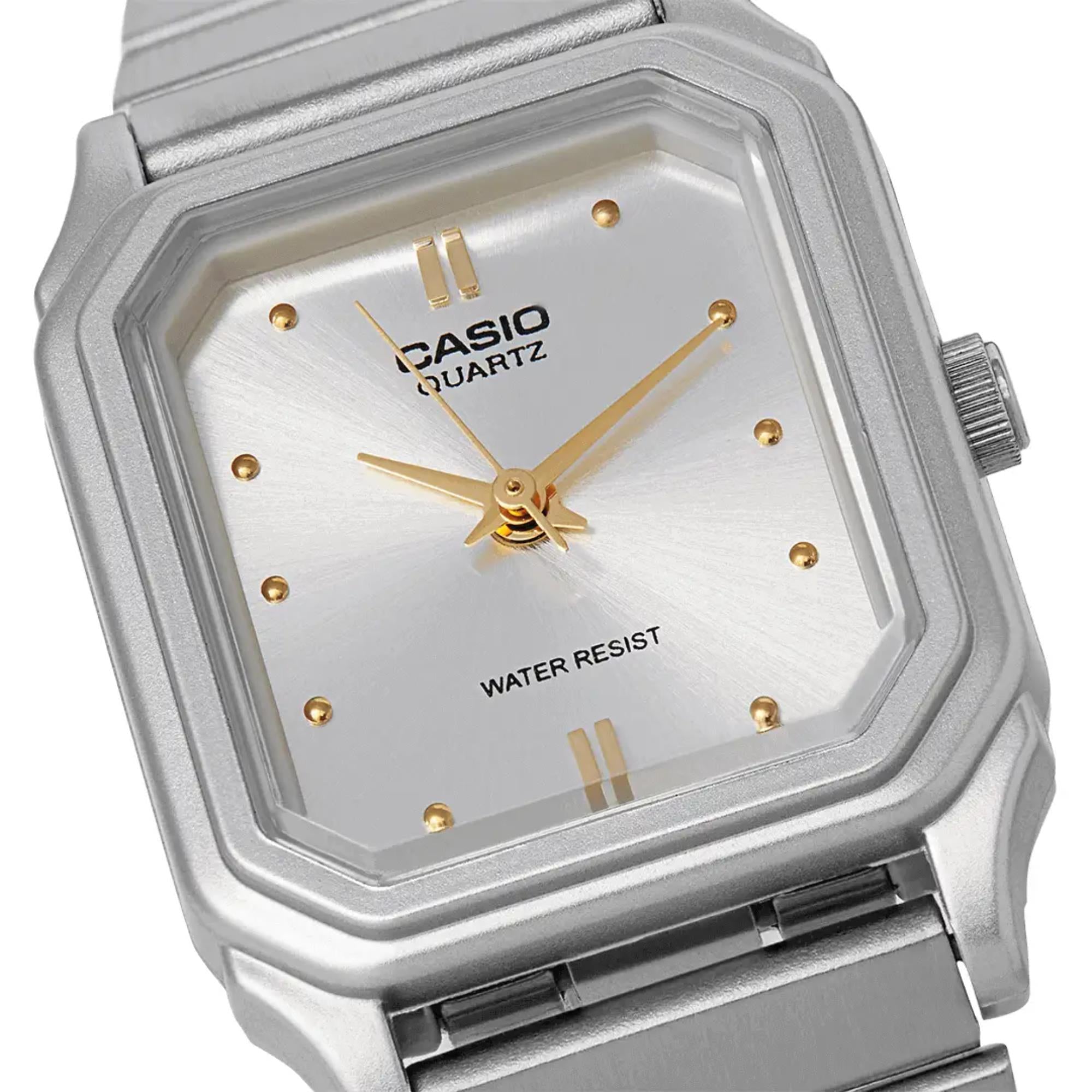 Casio Collection Classic Quartz Silver Dial Stainless Steel Strap Women's Watch LQ-400D-7AEF