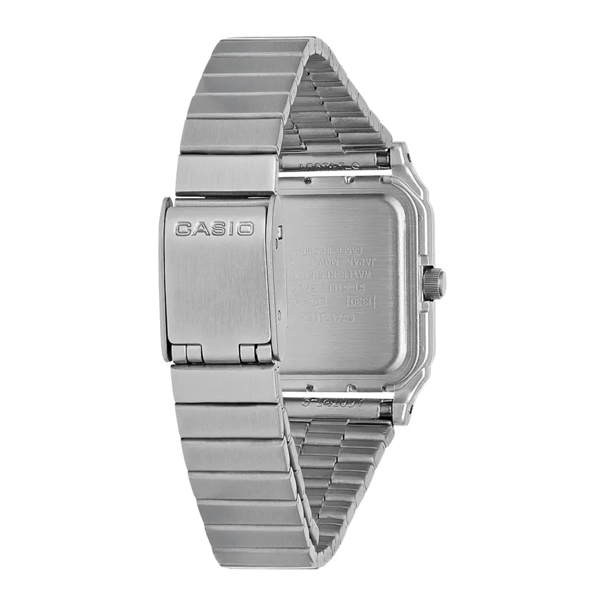 Casio Collection Classic Quartz Silver Dial Stainless Steel Strap Women's Watch LQ-400D-7AEF