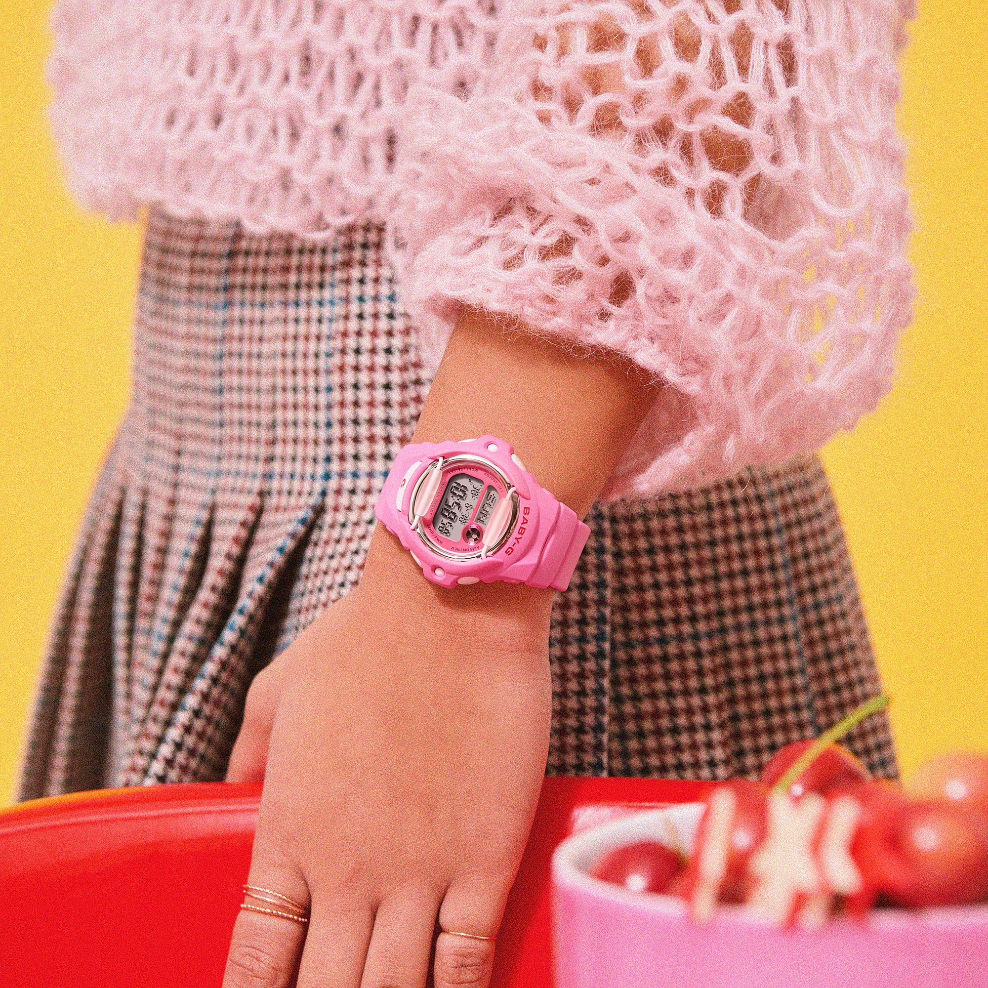 Casio BABY-G Series Digital Pink Dial Resin Strap Women's Watch BG-169CH-4ER
