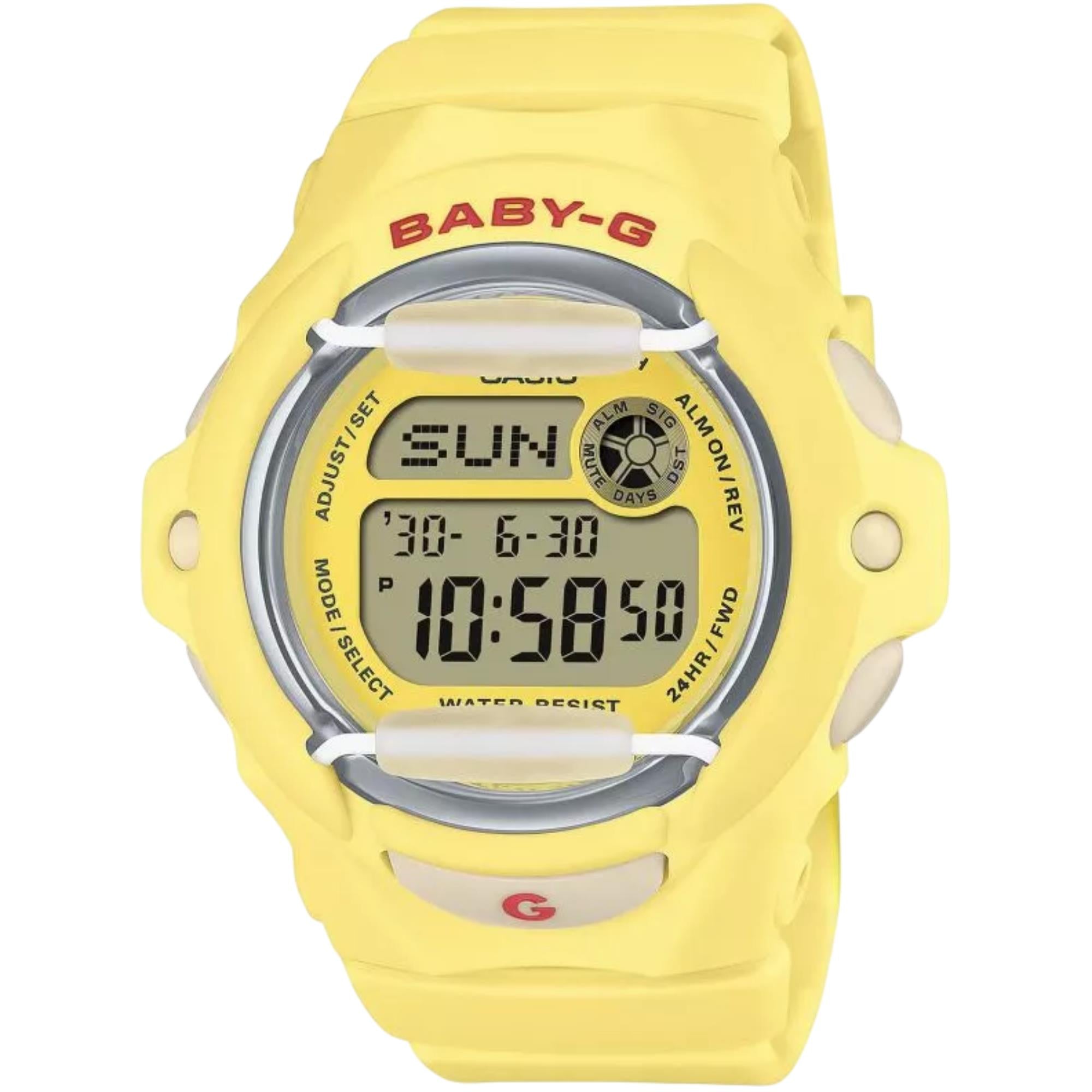 Casio BABY-G Series Digital Yellow Resin Strap Women's Watch BG-169CH-9ER