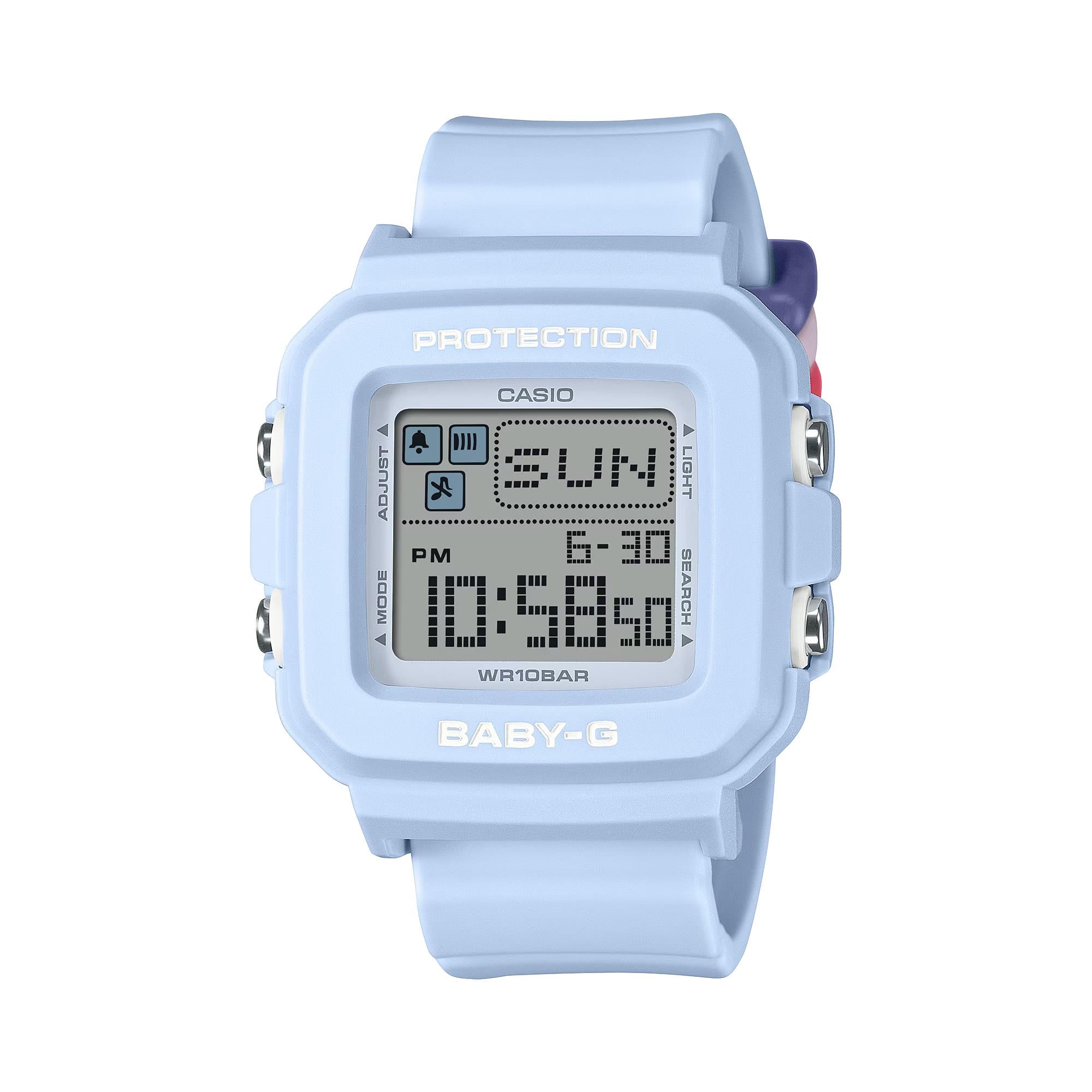 Casio BABY-G Digital Blue Resin Strap Women's Watch BGD-10L-2ER
