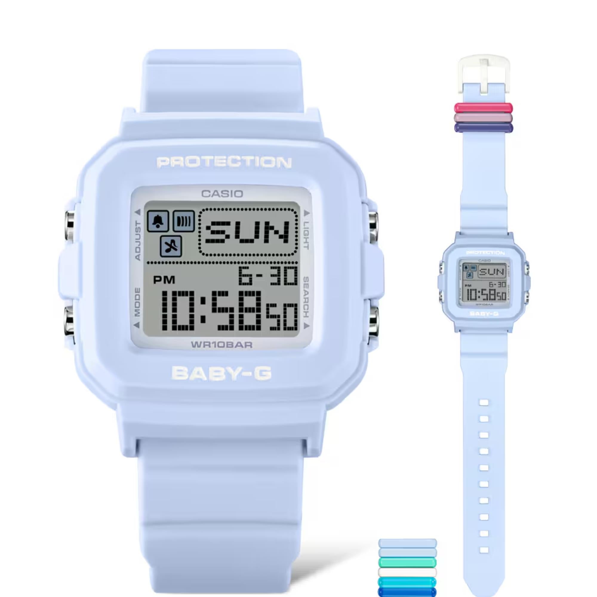 Casio BABY-G Digital Blue Resin Strap Women's Watch BGD-10L-2ER