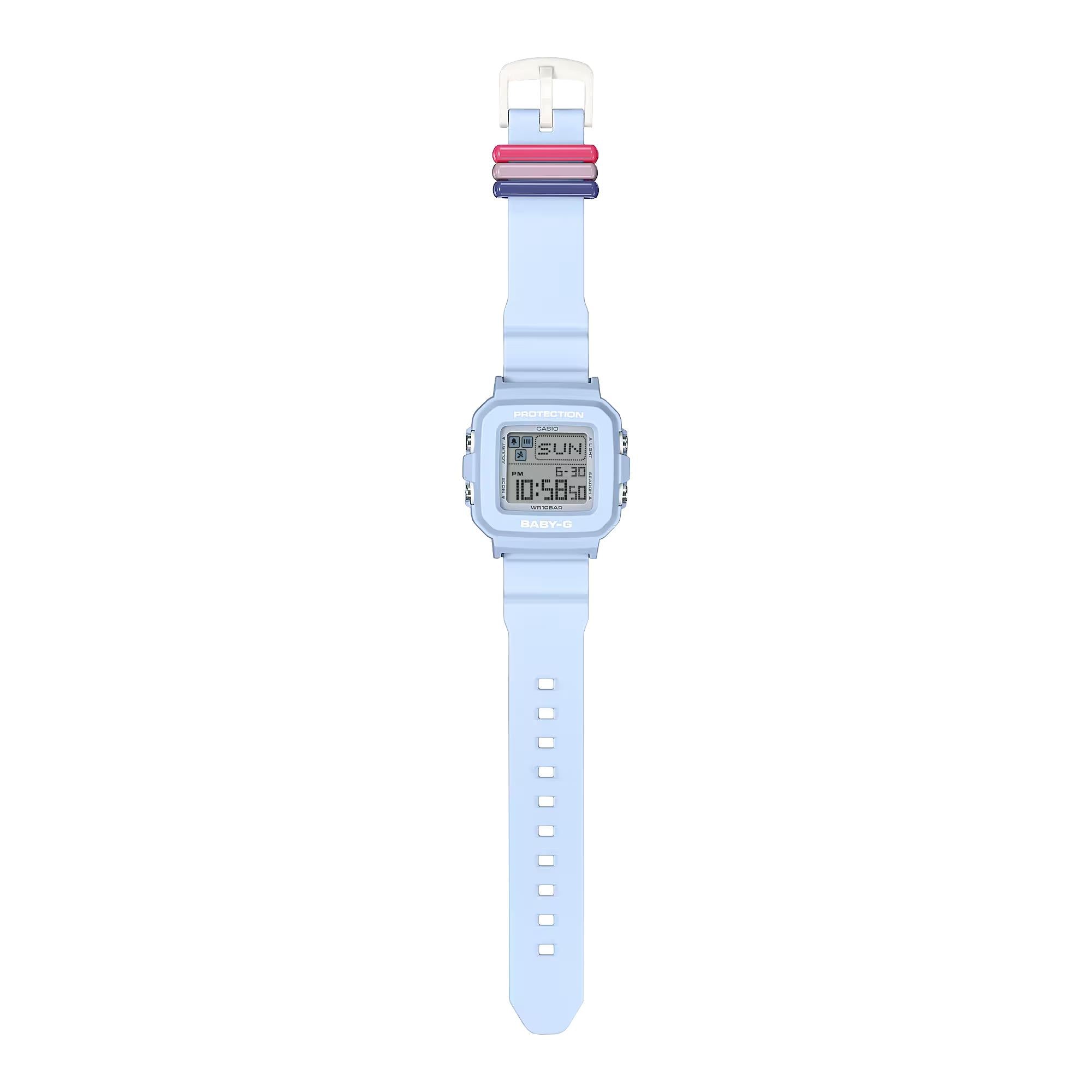 Casio BABY-G Digital Blue Resin Strap Women's Watch BGD-10L-2ER