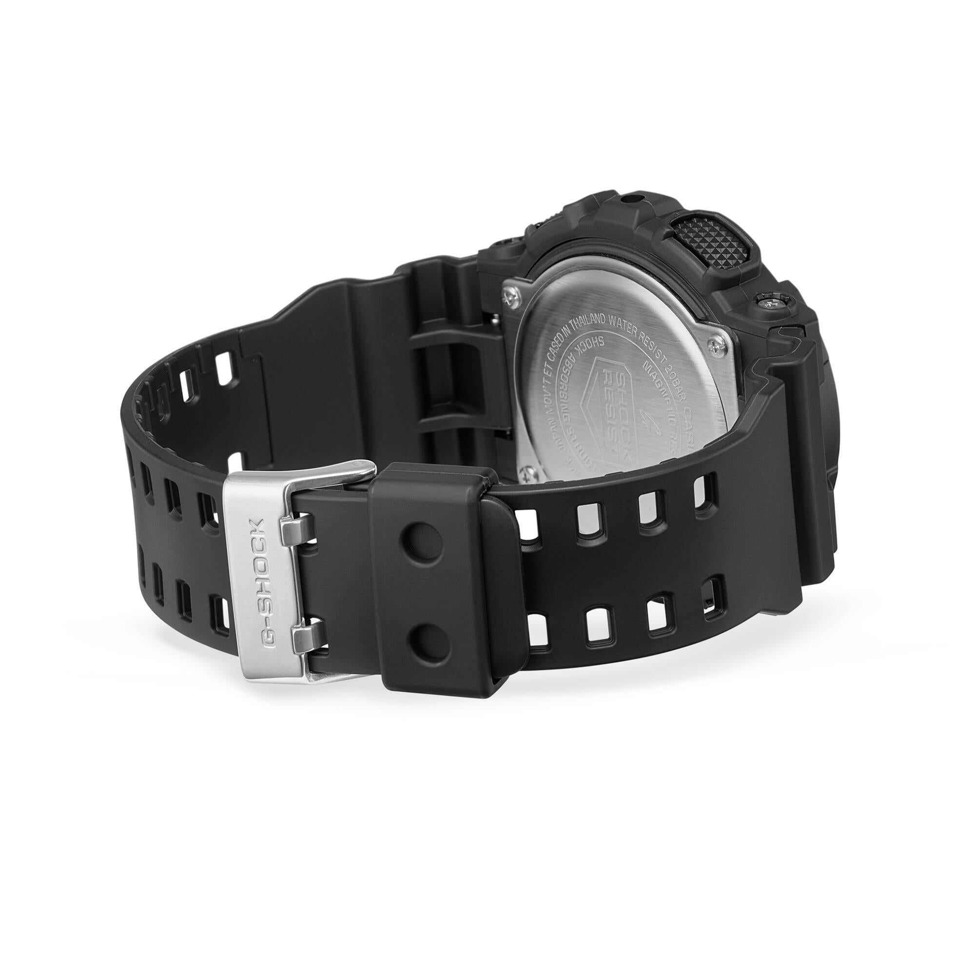 Casio G-Shock 'CAUTION YELLOW' Digital Black Resin Strap Men's Watch GA-100CY-1AER