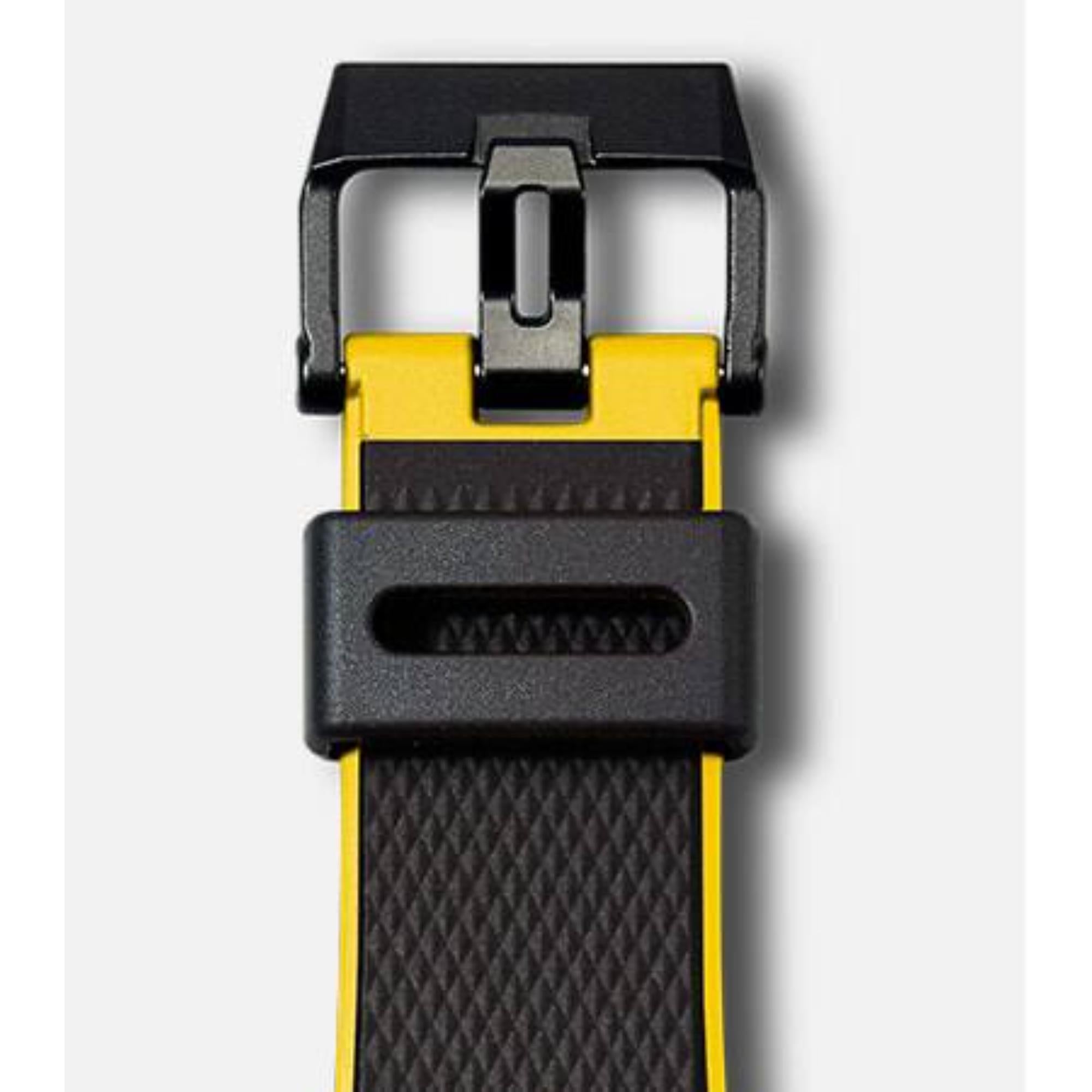 Casio G-Shock Carbon Core Guard Black Dial Yellow Resin Strap Men's Watch GA-2000-1A9ER