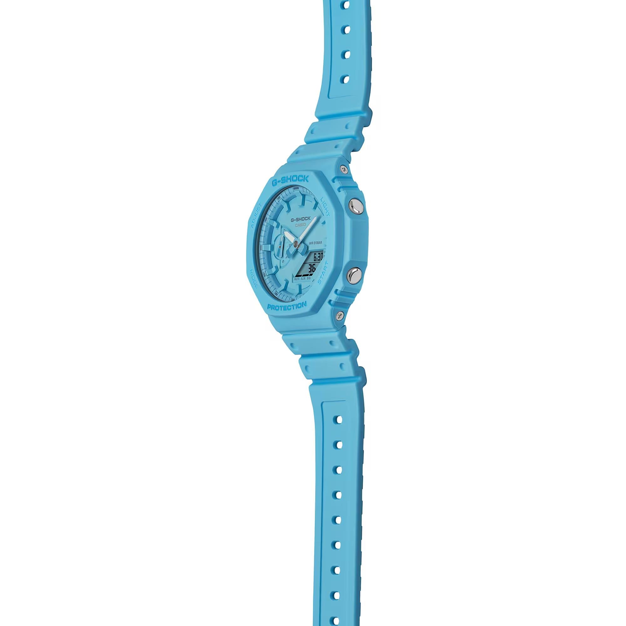 Casio G-Shock Classic Digital Blue Resin Strap Men's Watch GA-2100-2A2ER