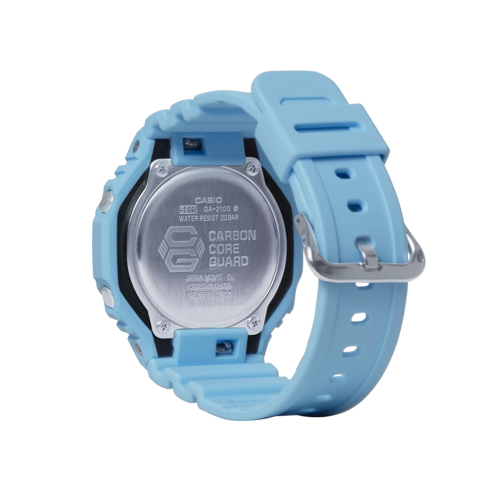 Casio G-Shock Classic Digital Blue Resin Strap Men's Watch GA-2100-2A2ER