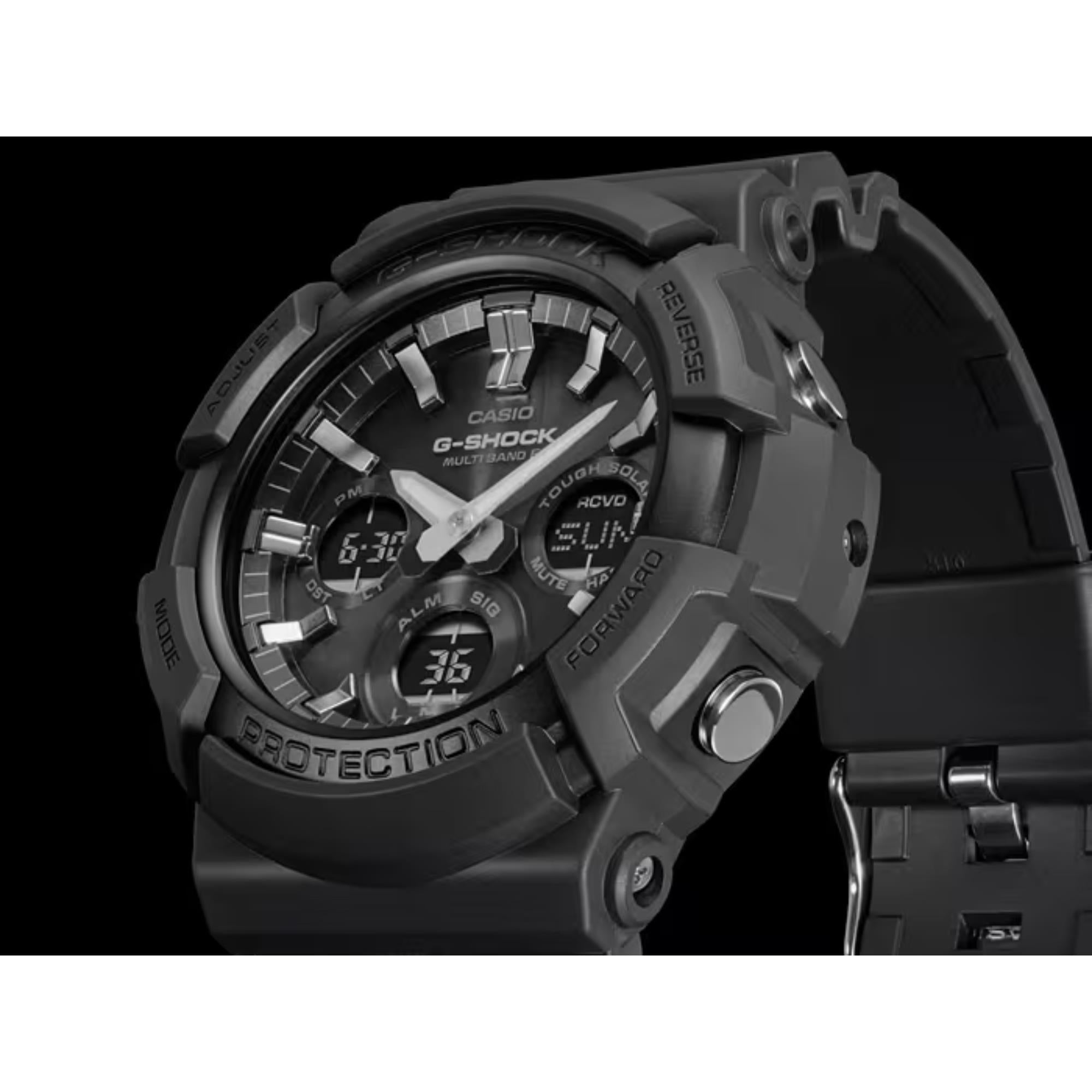 Casio G-Shock Black Digital Solar Black Resin Strap Men's Watch GAW-100B-1AER