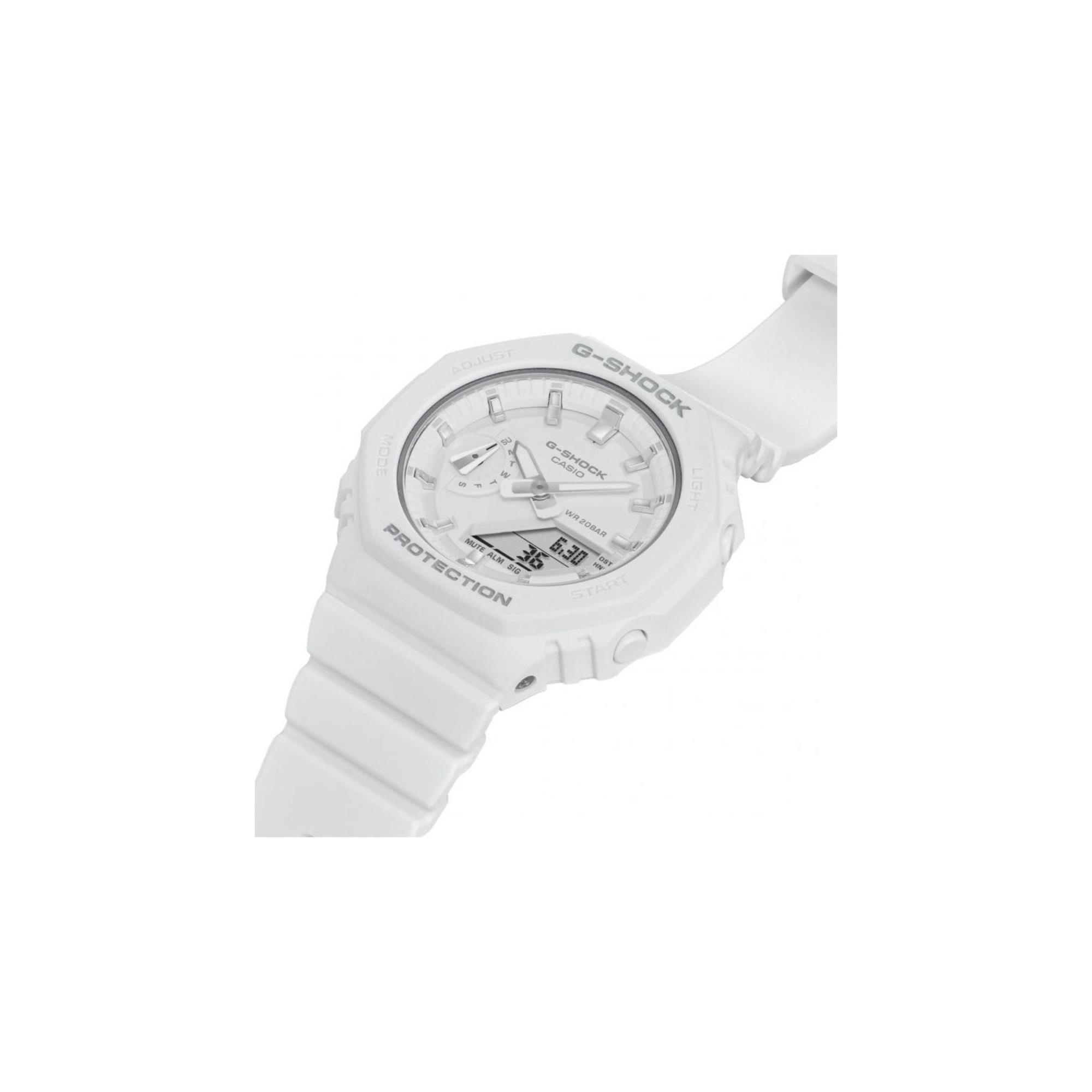 Casio G-Shock Mini Casioak Digital Quartz White Resin Strap Ladies Watch GMA-S2100-7AER