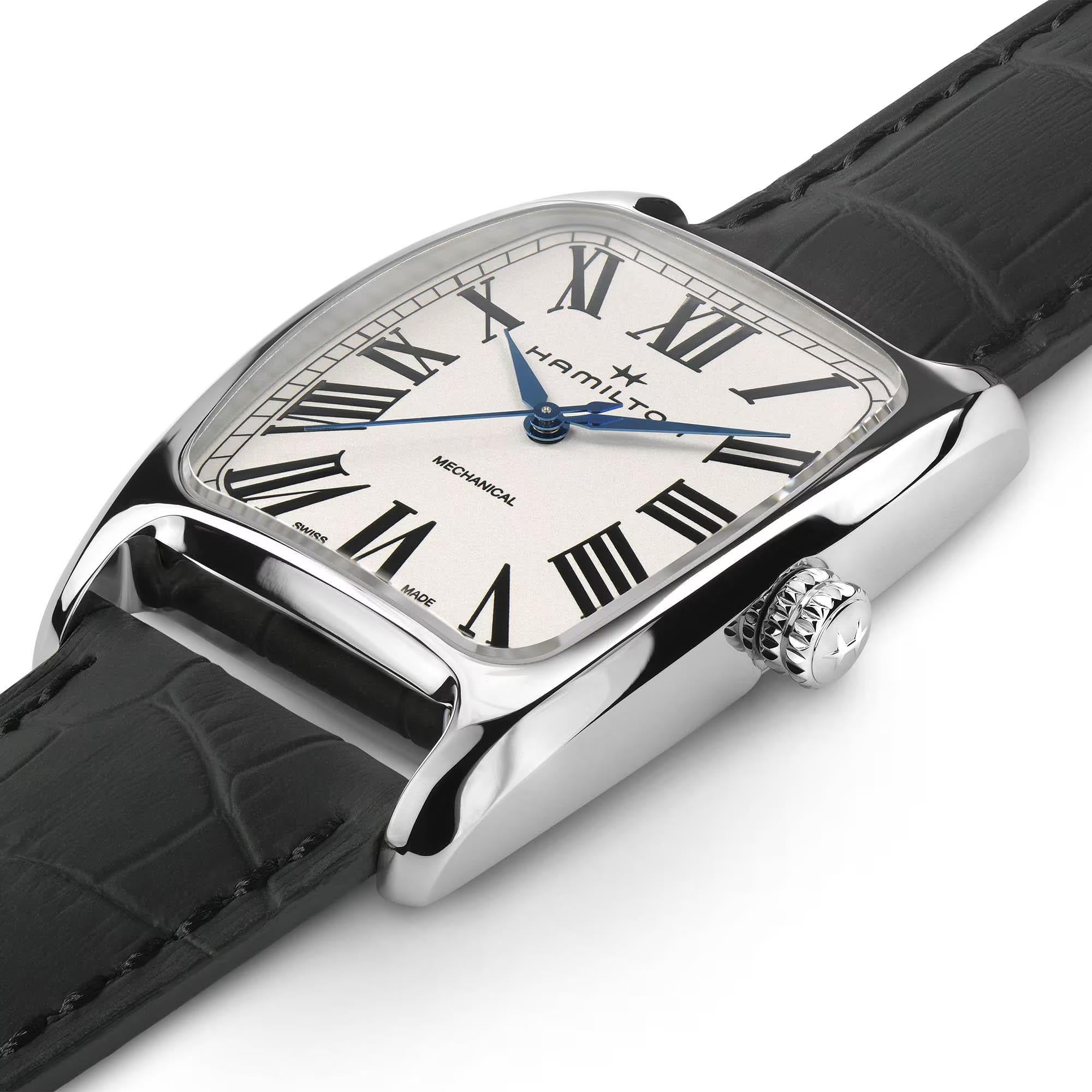 Hamilton American Classic Boulton Mechanical White Dial Leather Strap Women's Watch H13519711