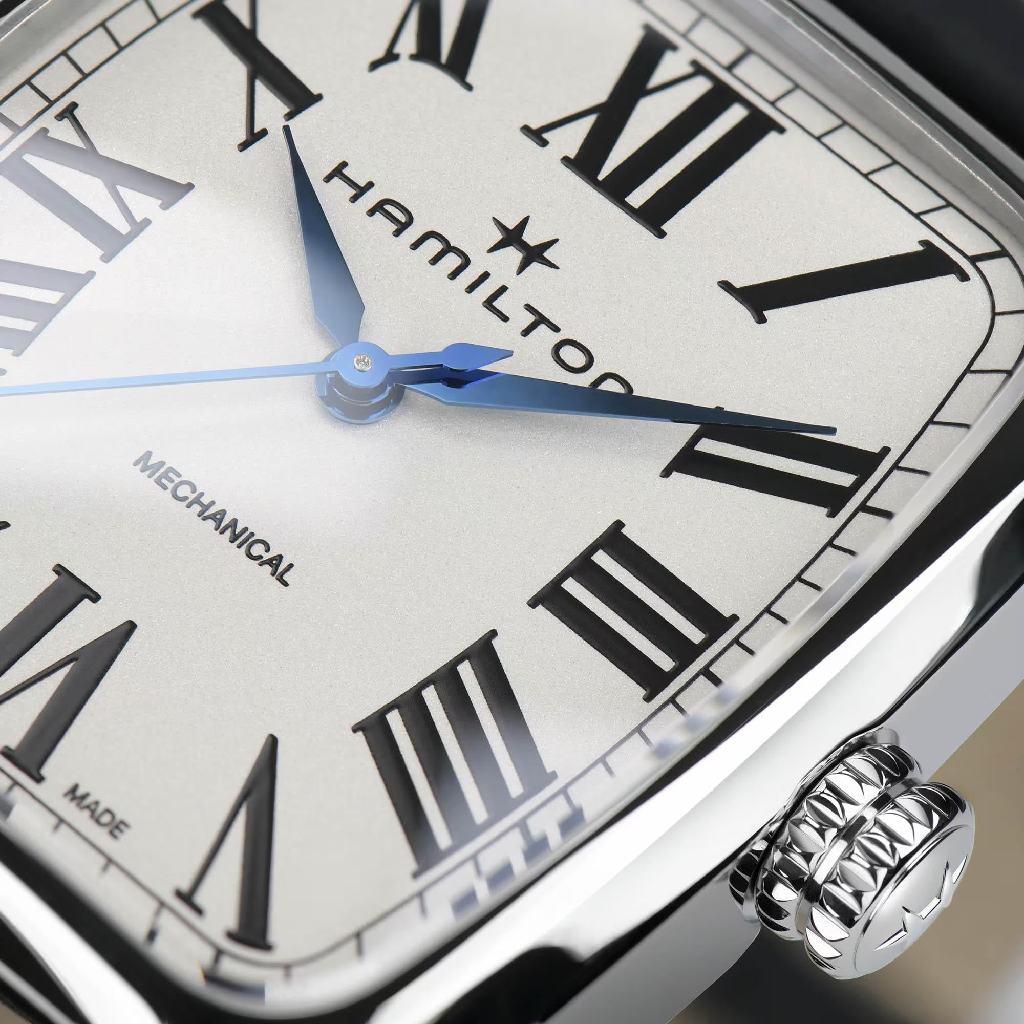 Hamilton American Classic Boulton Mechanical White Dial Leather Strap Women's Watch H13519711