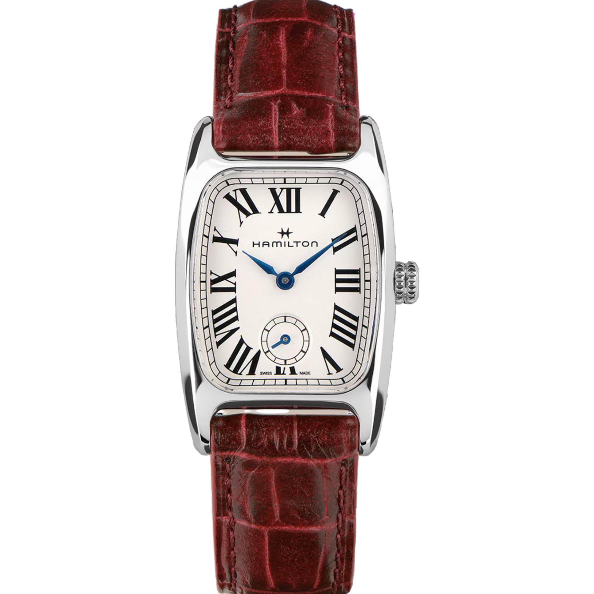 Hamilton American Classic Boulton Small Second Quartz M White Dial Leather Strap Women's Watch H13321811