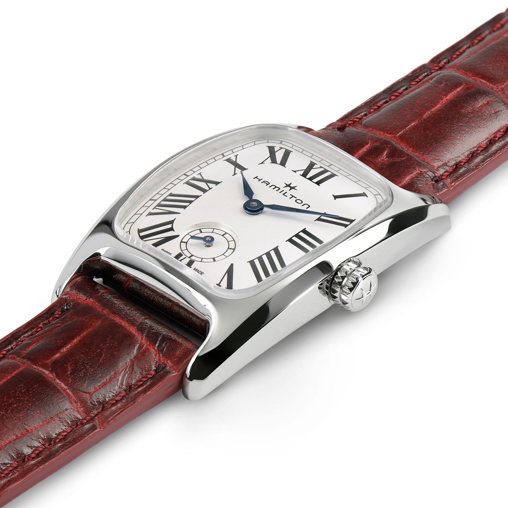 Hamilton American Classic Boulton Small Second Quartz M White Dial Leather Strap Women's Watch H13321811