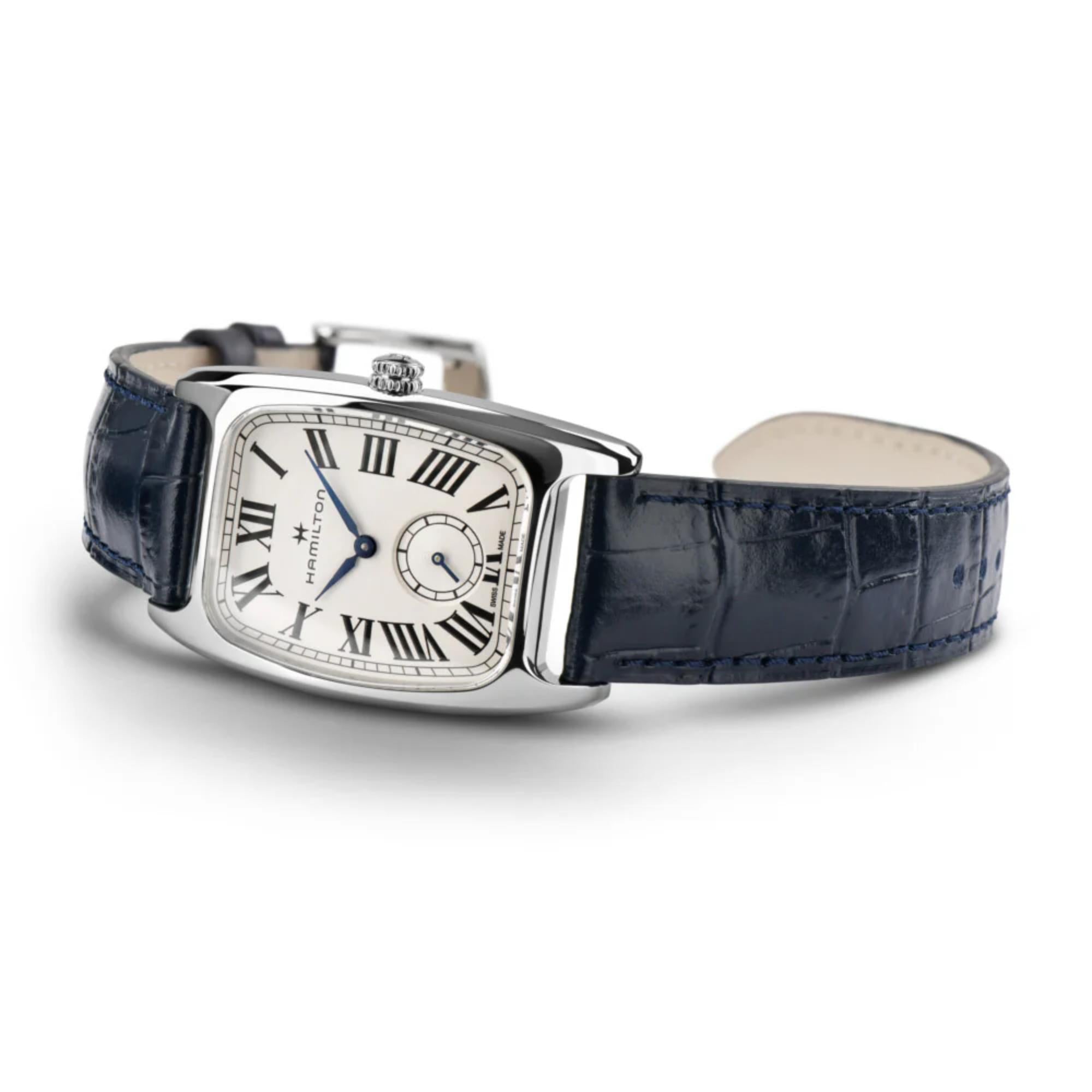 Hamilton American Classic Boulton Small Second Quartz White Dial Leather Strap Women's Watch H13421611