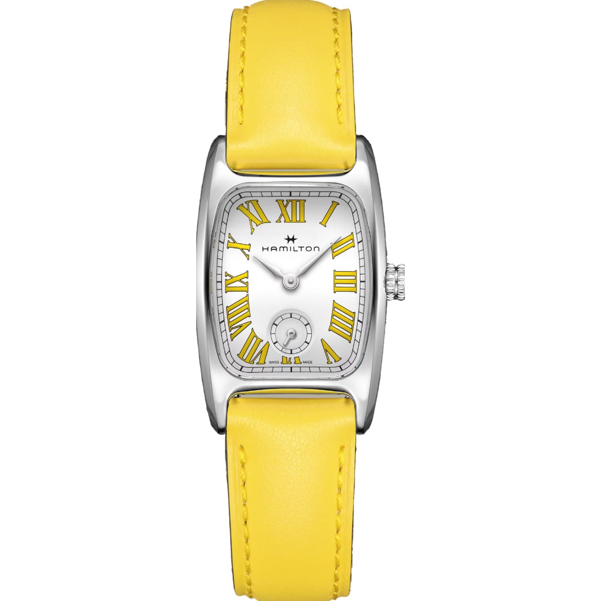 Hamilton American Classic Boulton Small Second Quartz M White Dial Leather Strap Women's Watch H13321812