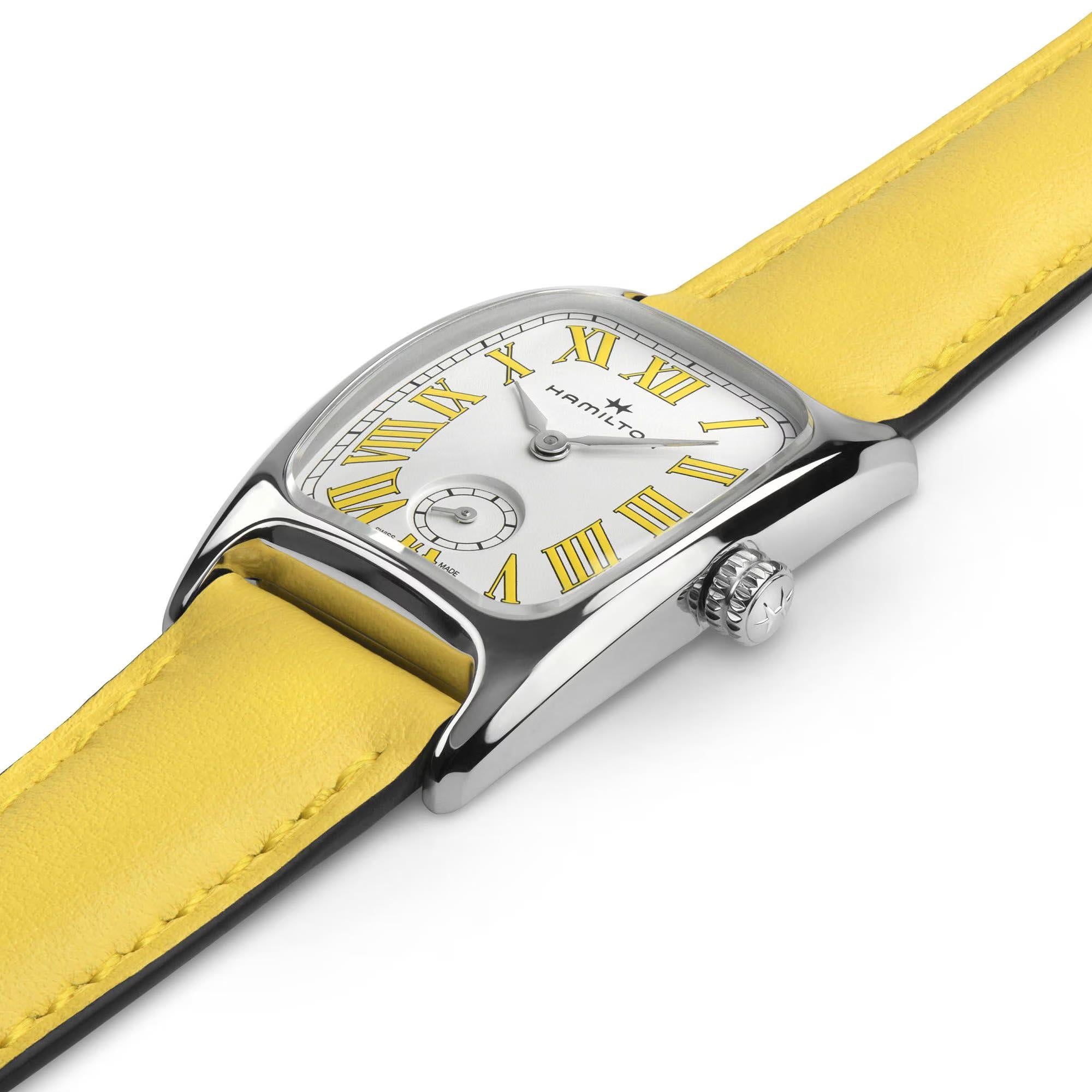 Hamilton American Classic Boulton Small Second Quartz M White Dial Leather Strap Women's Watch H13321812