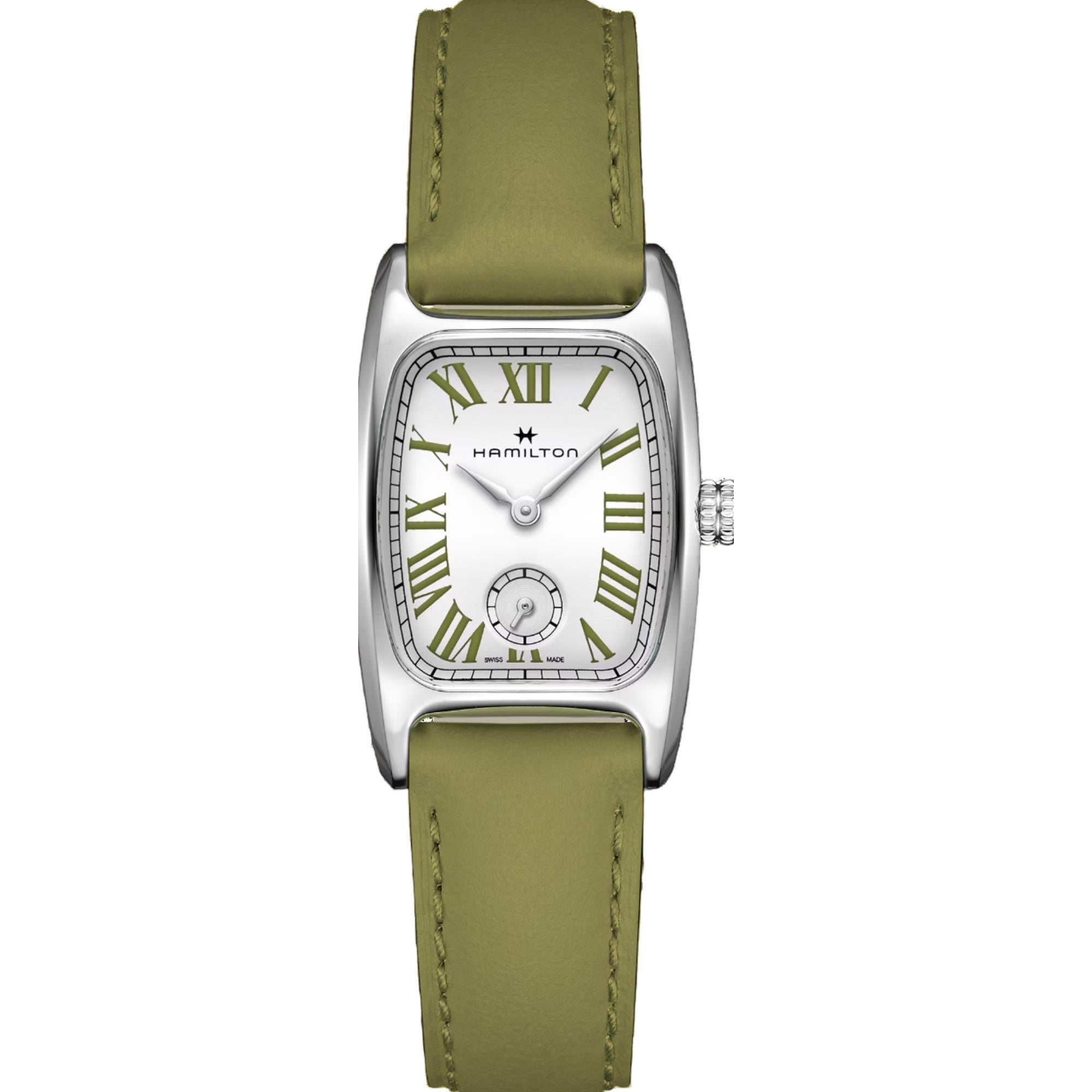 Hamilton American Classic Boulton Small Second Quartz M White Dial Leather Strap Women's Watch H13321813