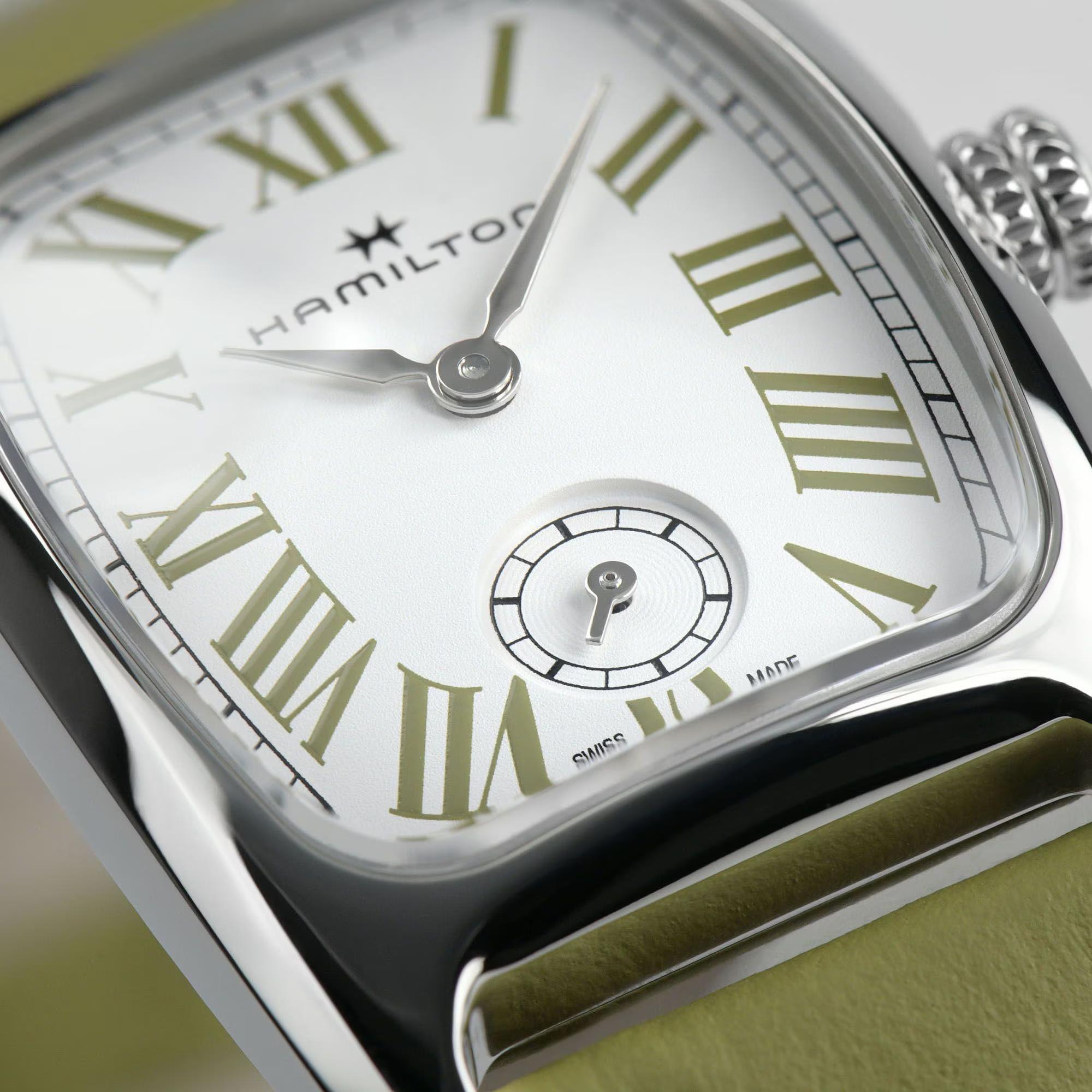 Hamilton American Classic Boulton Small Second Quartz M White Dial Leather Strap Women's Watch H13321813
