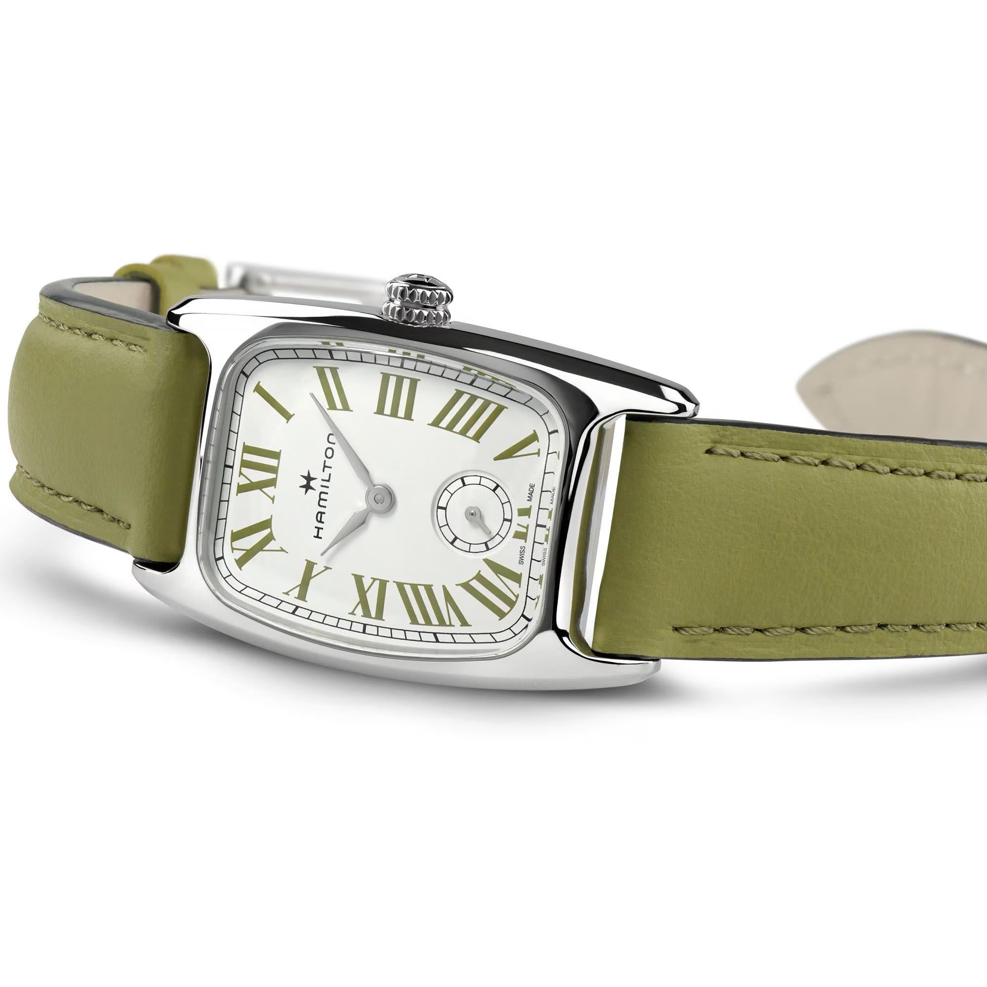 Hamilton American Classic Boulton Small Second Quartz M White Dial Leather Strap Women's Watch H13321813