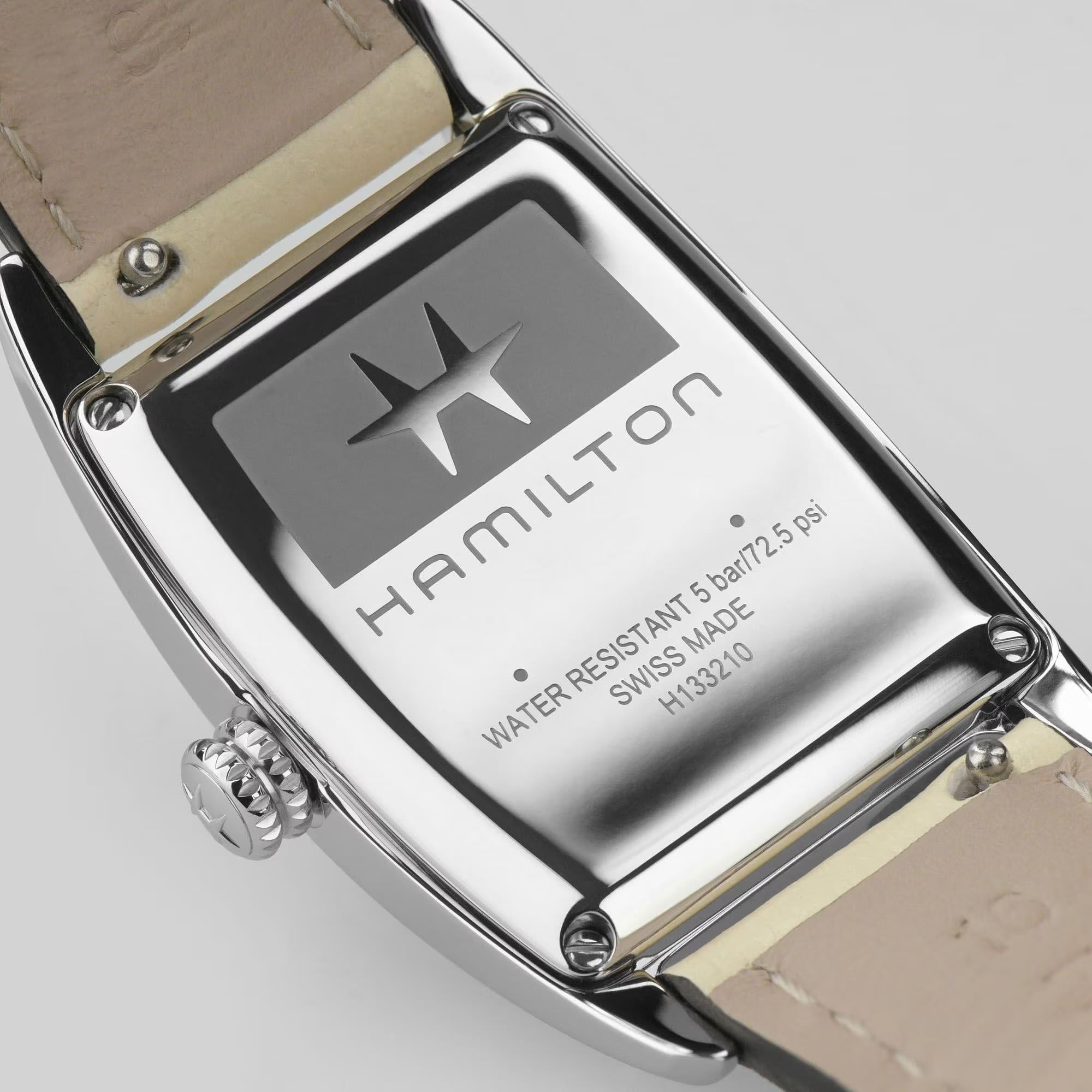 Hamilton American Classic Boulton Small Second Quartz M Beige Dial Leather Strap Women's Watch H13321821