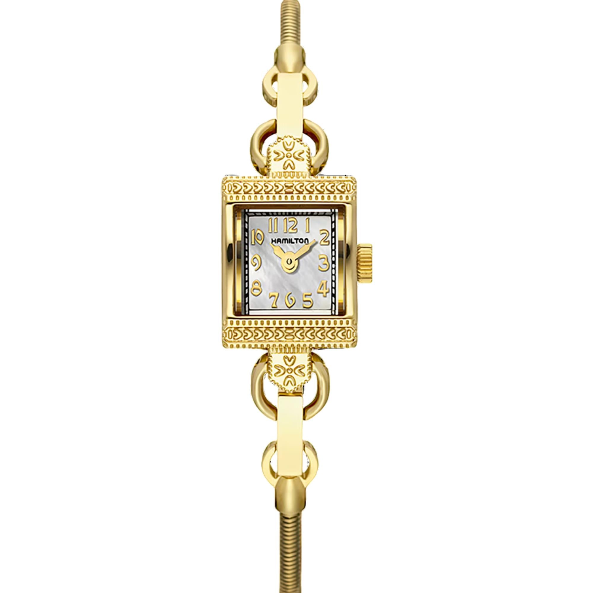 Hamilton American Classic Vintage Quartz Mother of Pearl Dial Steel Strap Women's Watch H31231113