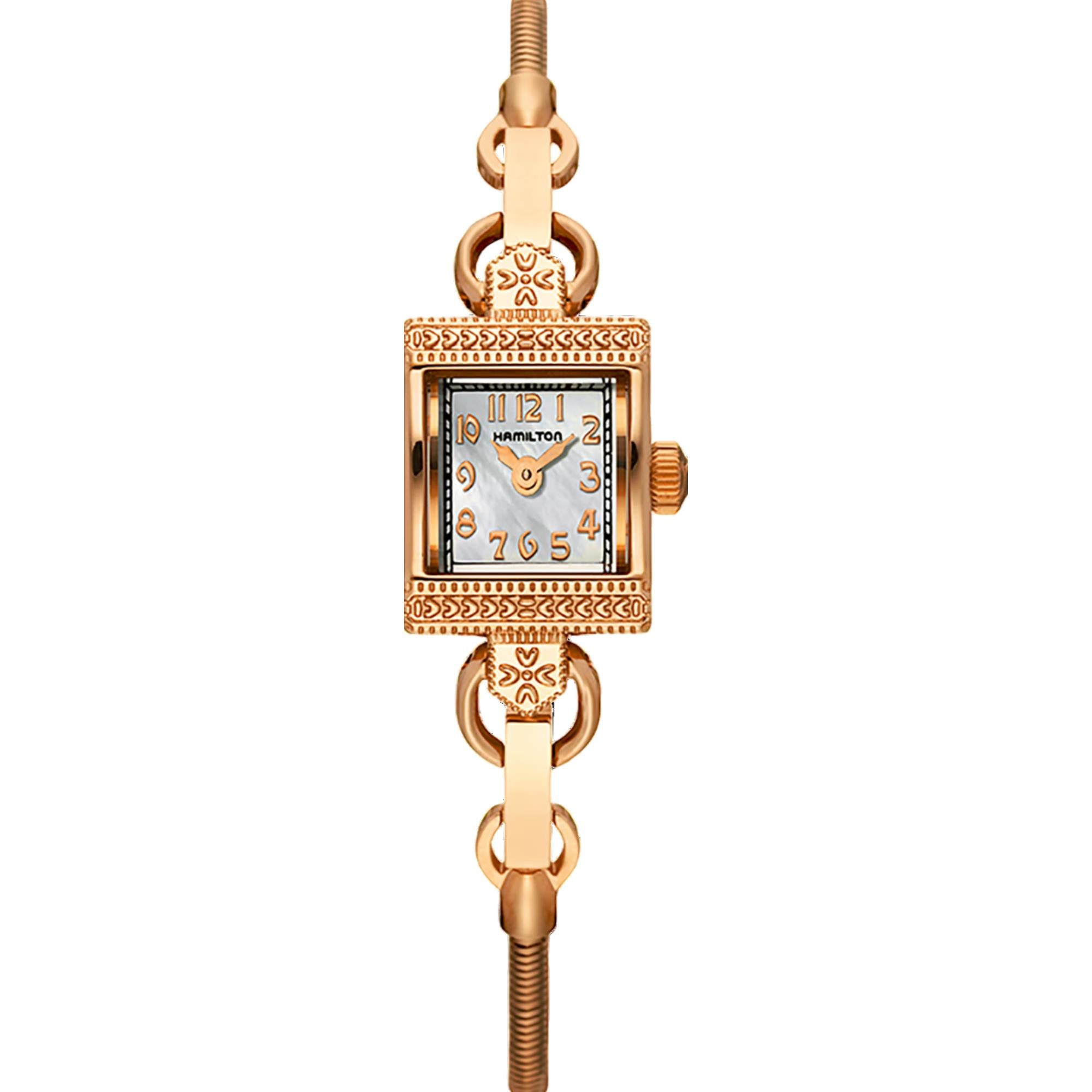 Hamilton American Classic Vintage Quartz Mother of Pearl Dial Steel Strap Women's Watch H31241113