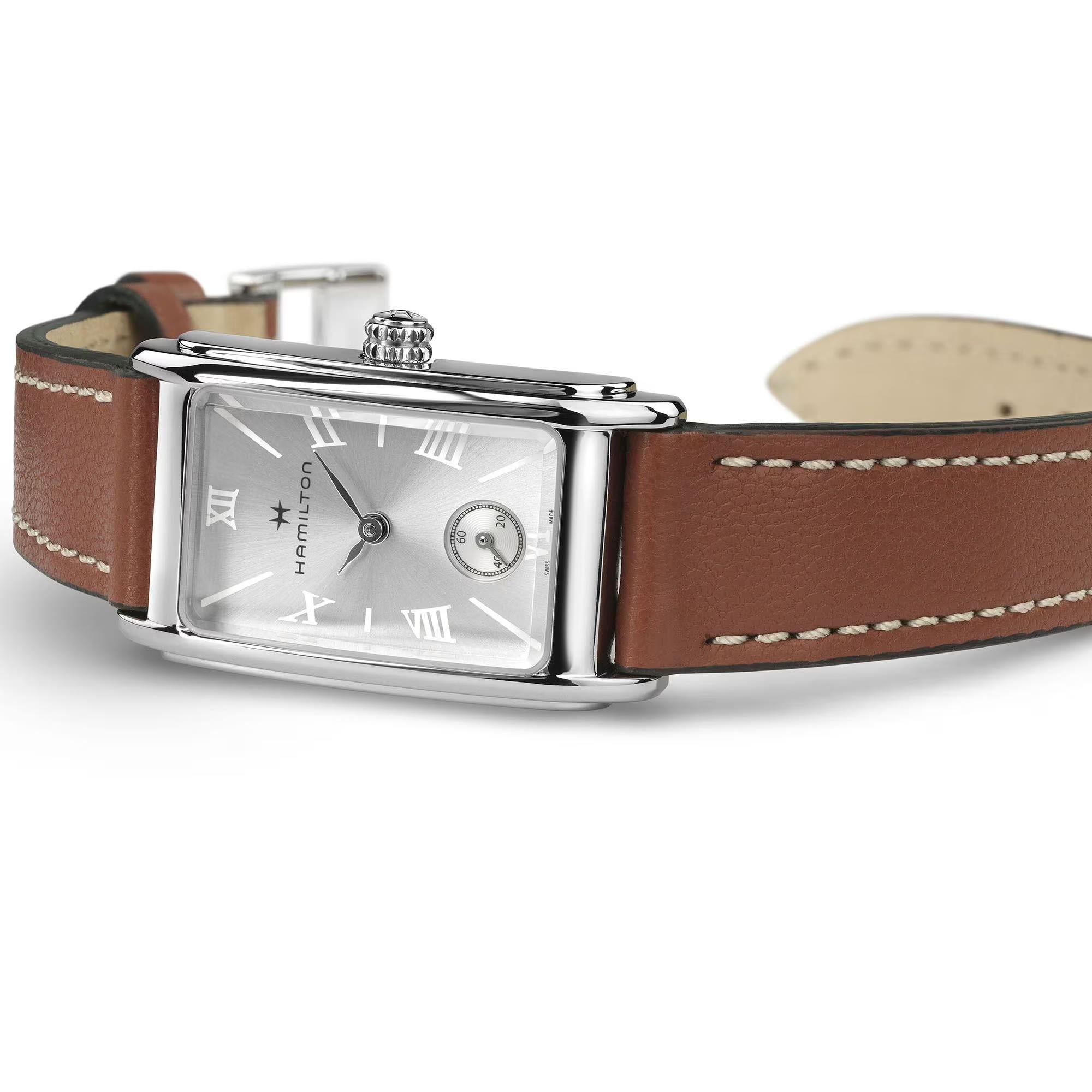Hamilton American Classic Ardmore Quartz Silver Dial Leather Strap Women's Watch H11221550