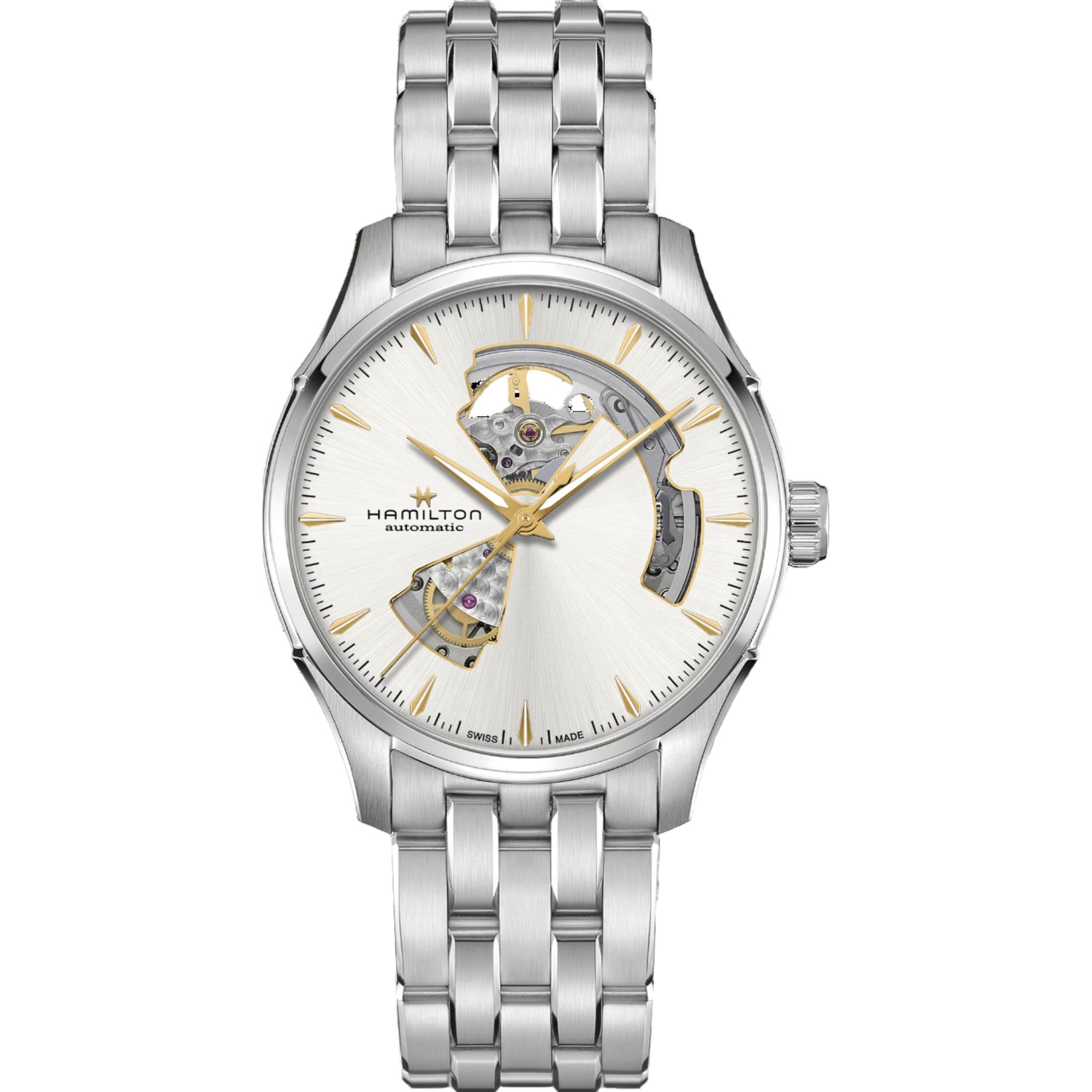 Hamilton Jazzmaster Open Heart Automatic Silver Dial Steel Strap Men's Watch H32675151