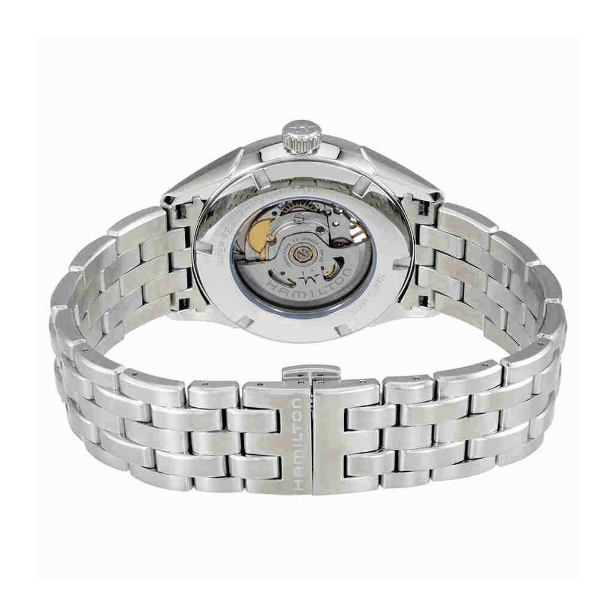 Hamilton Jazzmaster Open Heart Auto Black Dial Steel Strap Men's Dress Watch H32705131