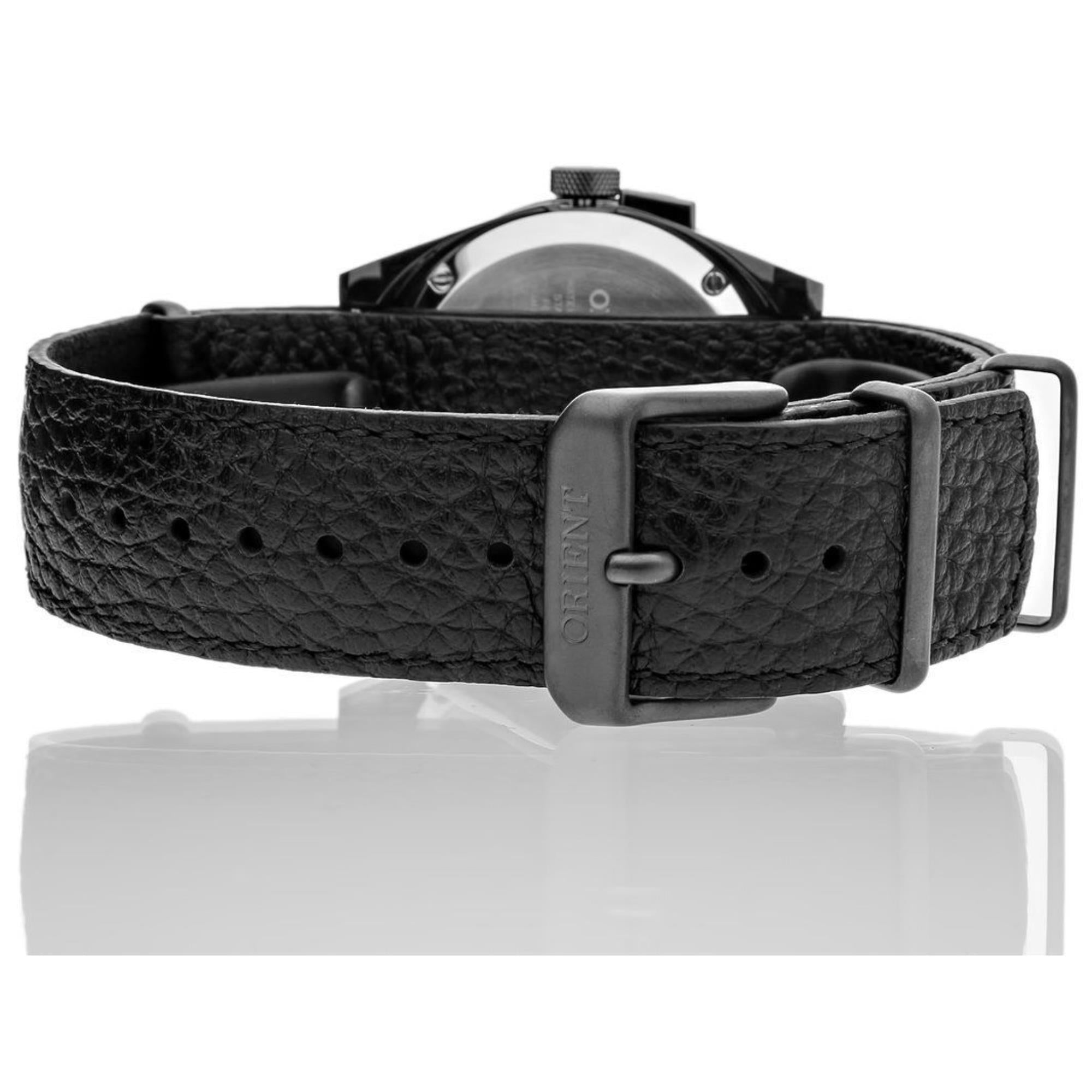 Orient Revival Retro Future Camera Green Dial Leather Strap Men's Watch RA-AR0202E30B