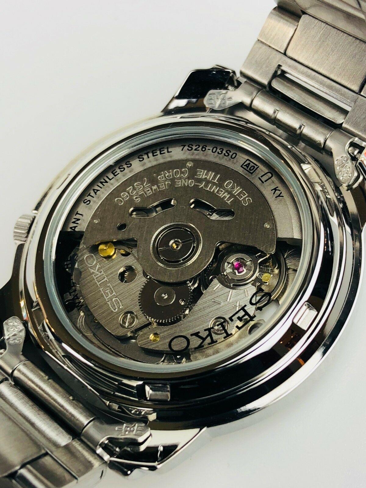 Seiko 5 Automatic Silver Dial Stainless Steel Bracelet Men's Watch SNKK65K1