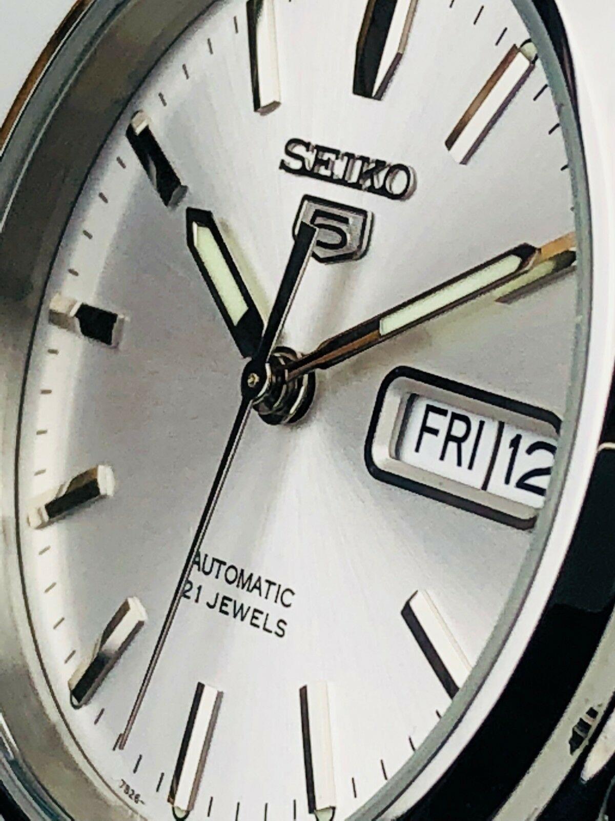 Seiko 5 Automatic Silver Dial Stainless Steel Bracelet Men's Watch SNKK65K1