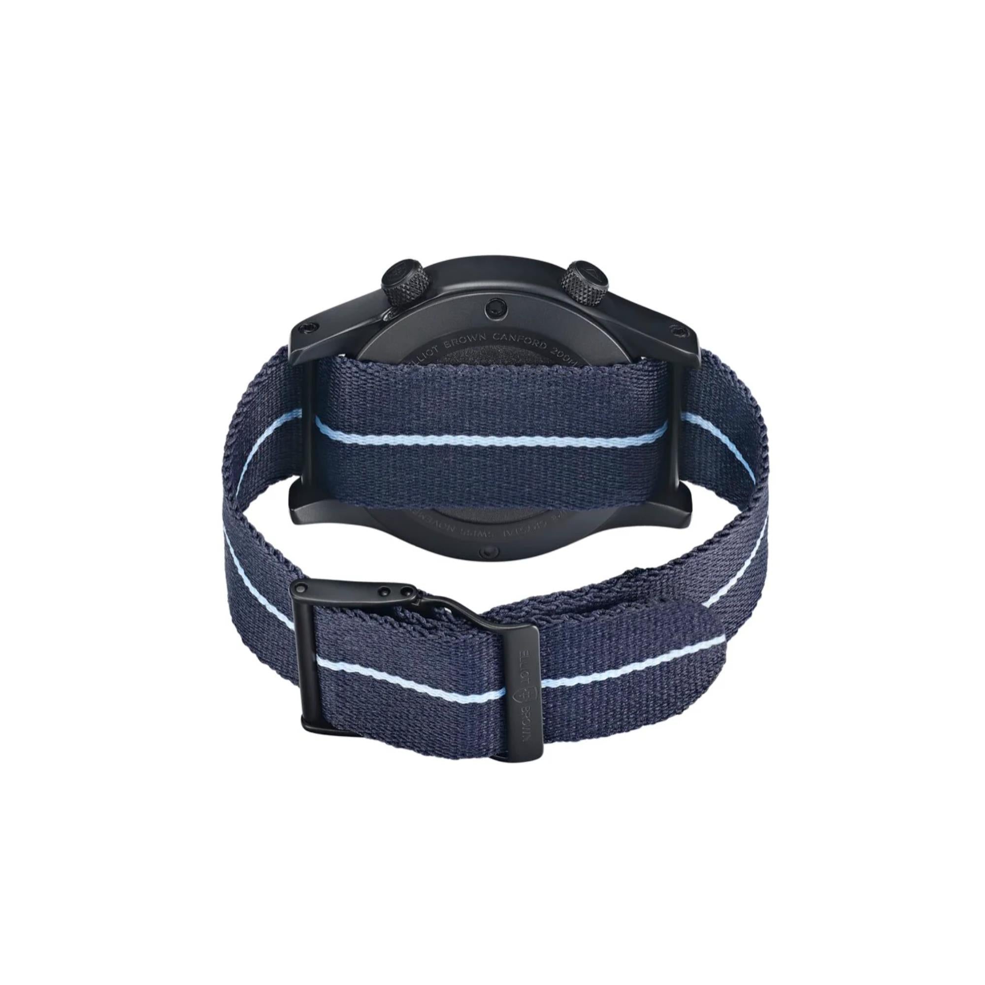 Elliot Brown Canford Quartz Blue Dial Rubber Strap Men's Watch 202-023-R53S
