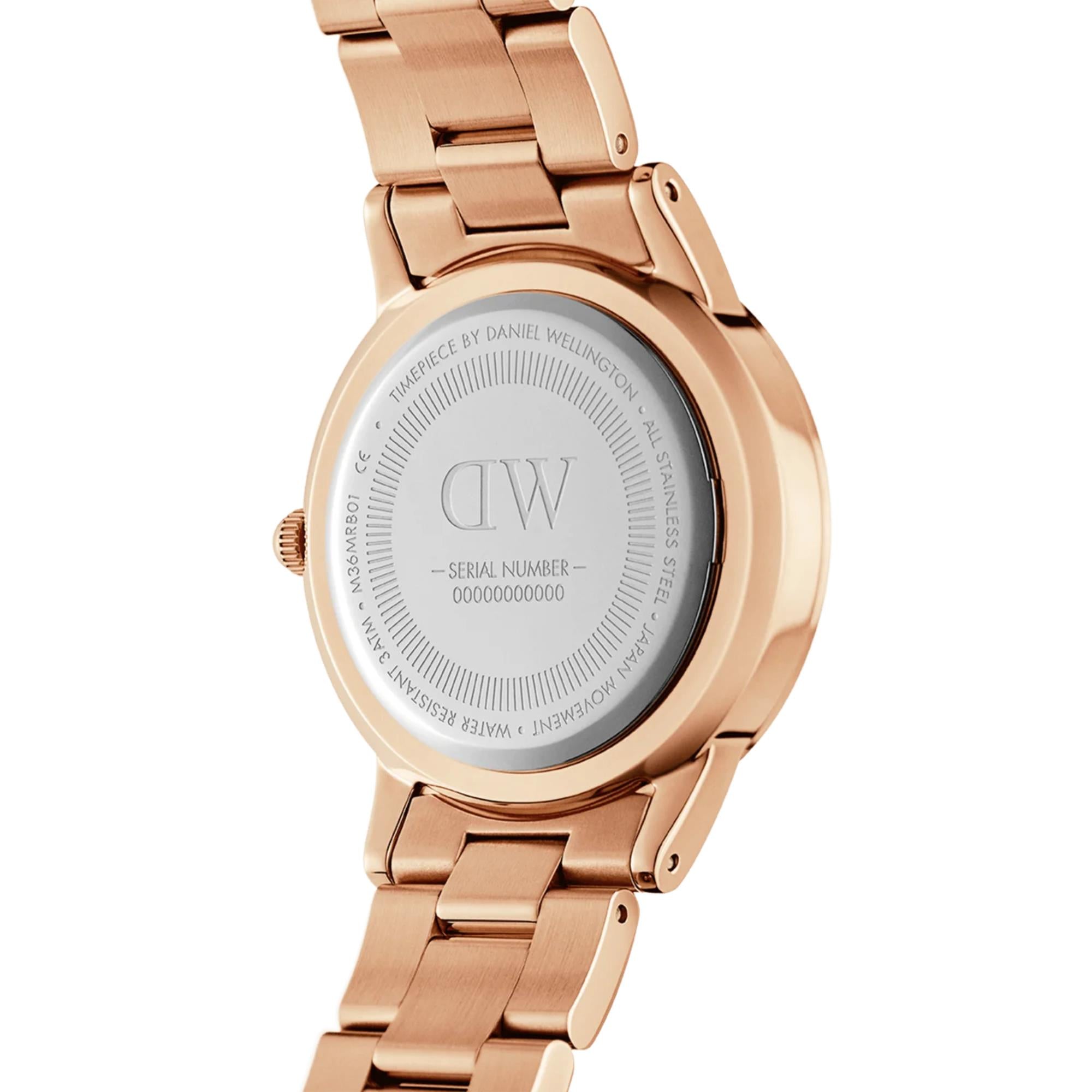 Daniel Wellington Iconic Link Quartz White Dial Steel Strap Women's Watch DW00100209