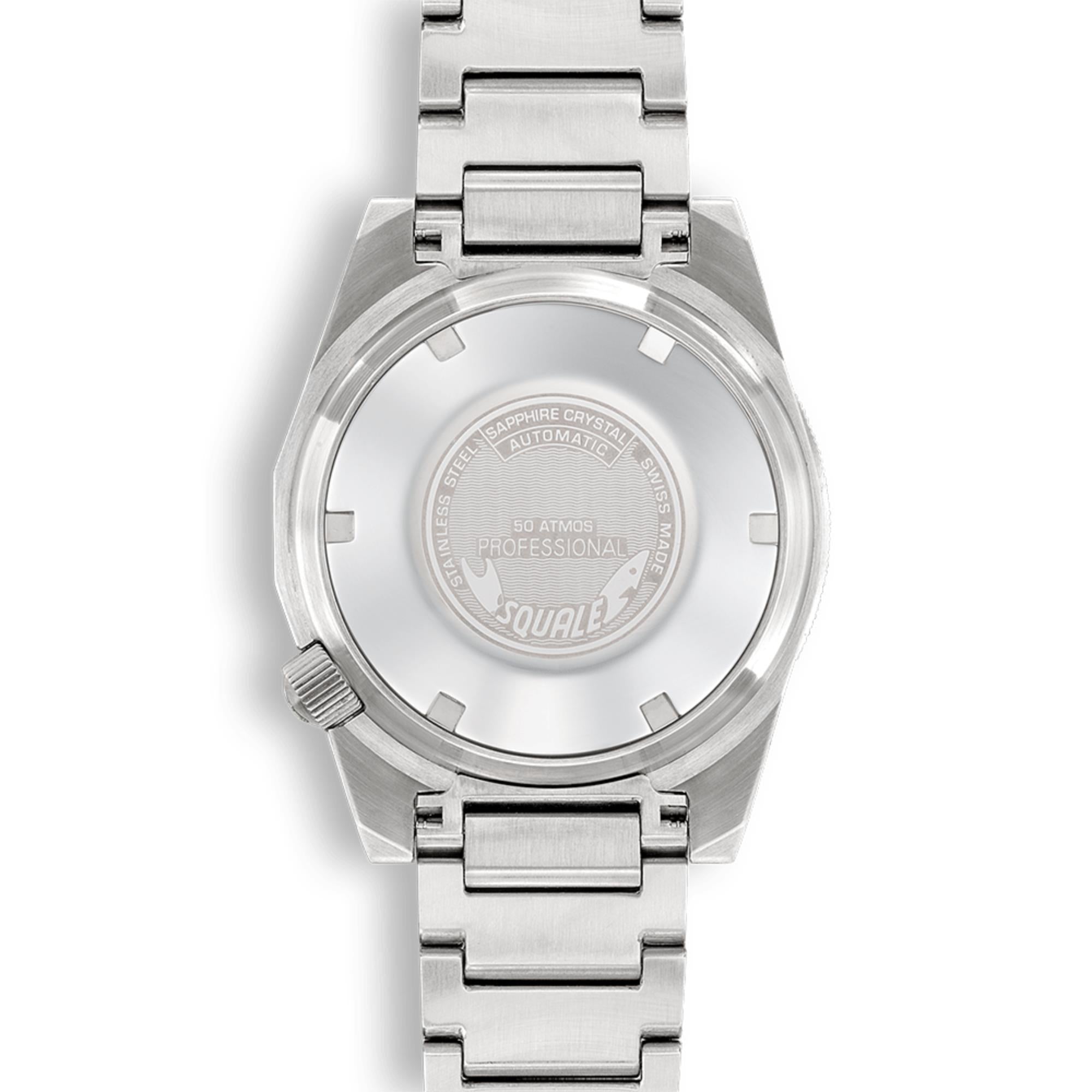 Squale 1521 Ocean COS Automatic Sunray Blue Dial Steel Strap Men's Watch 1521COSOCN.SQ20B
