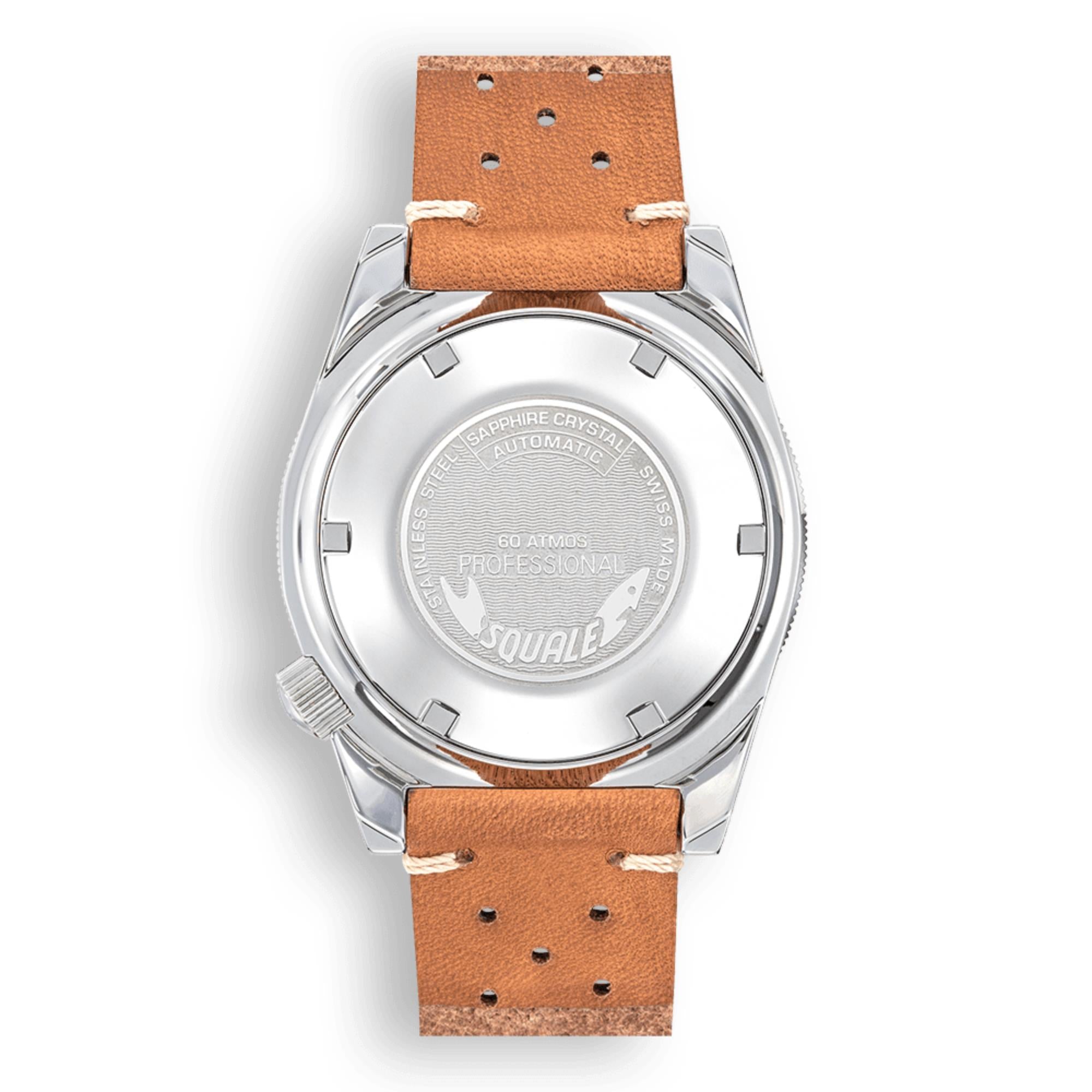 Squale Matic Automatic Light Blue Dial Leather Strap Men's Watch MATICXSE.PTC