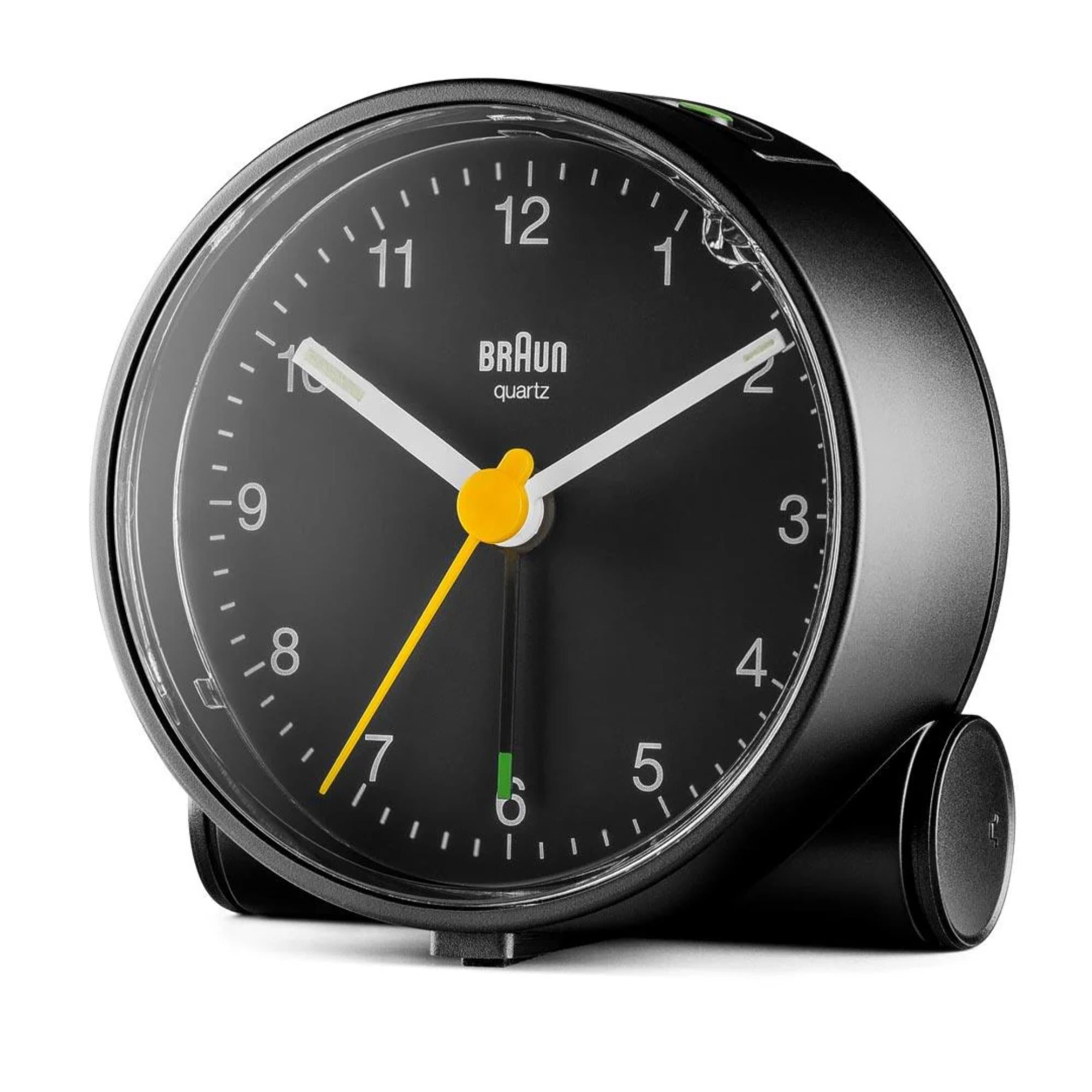 Braun Classic Quartz Black Dial Alarm Clock BC01B