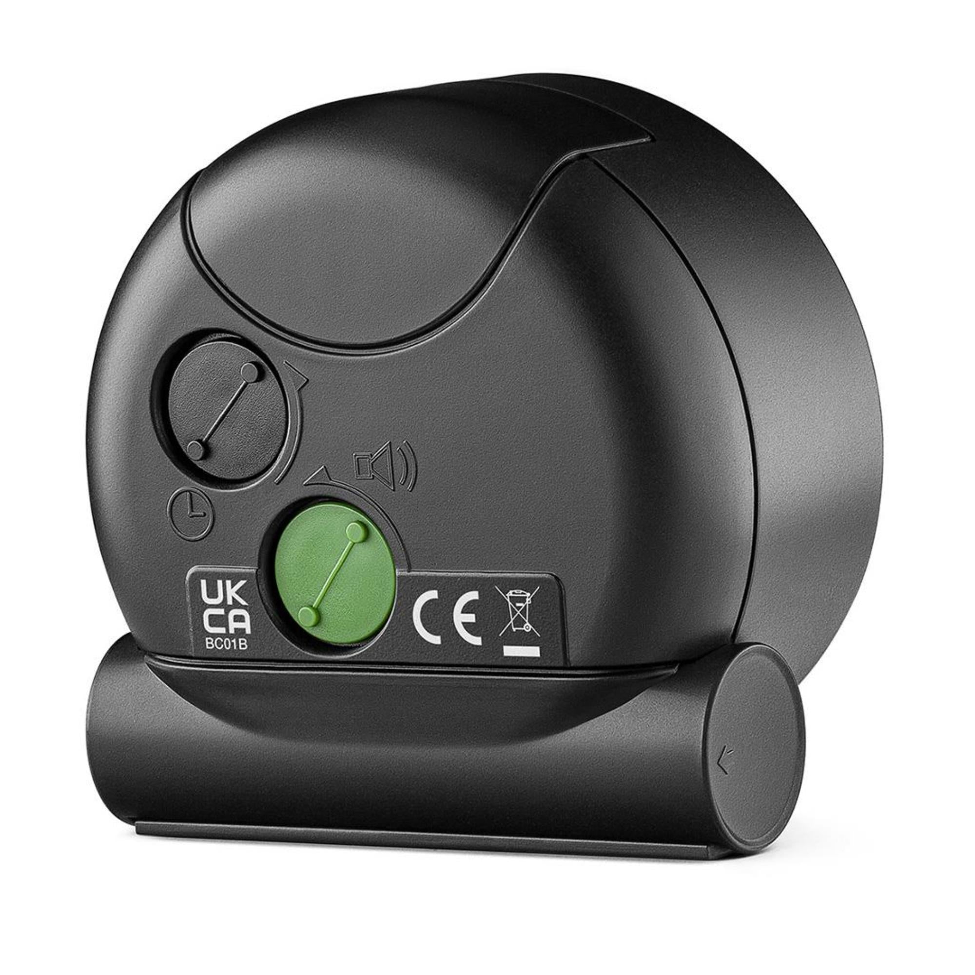 Braun Classic Quartz Black Dial Alarm Clock BC01B