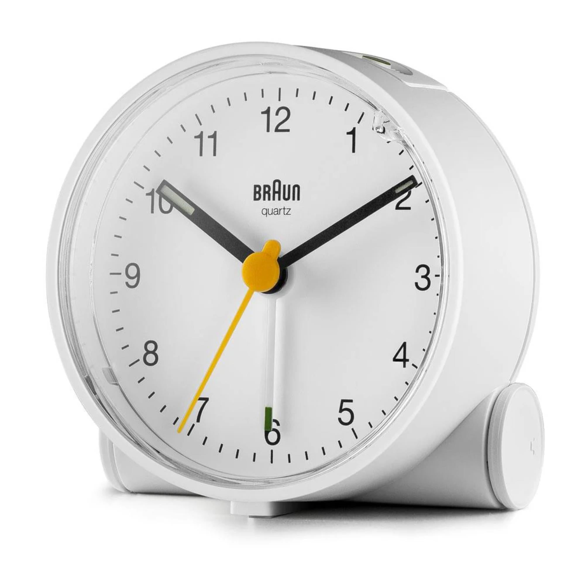 Braun Classic Quartz White Dial Alarm Clock BC01W
