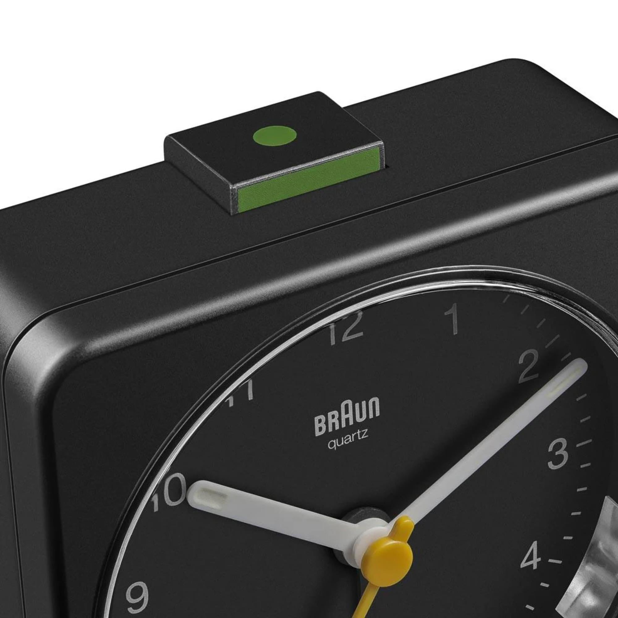 Braun Classic Quartz Black Dial Alarm Clock BC03B