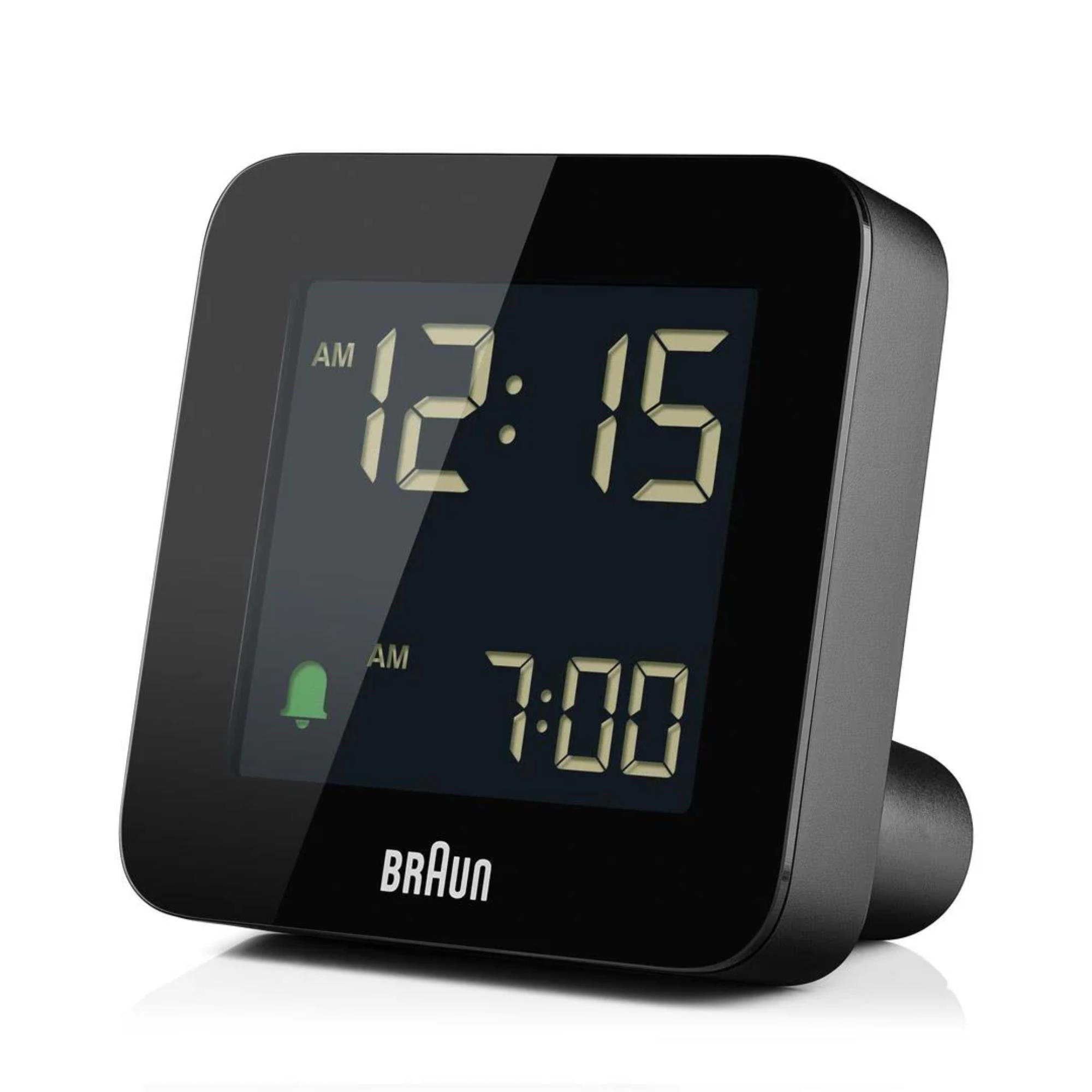Braun Quartz Black Digital Alarm Clock BC09B