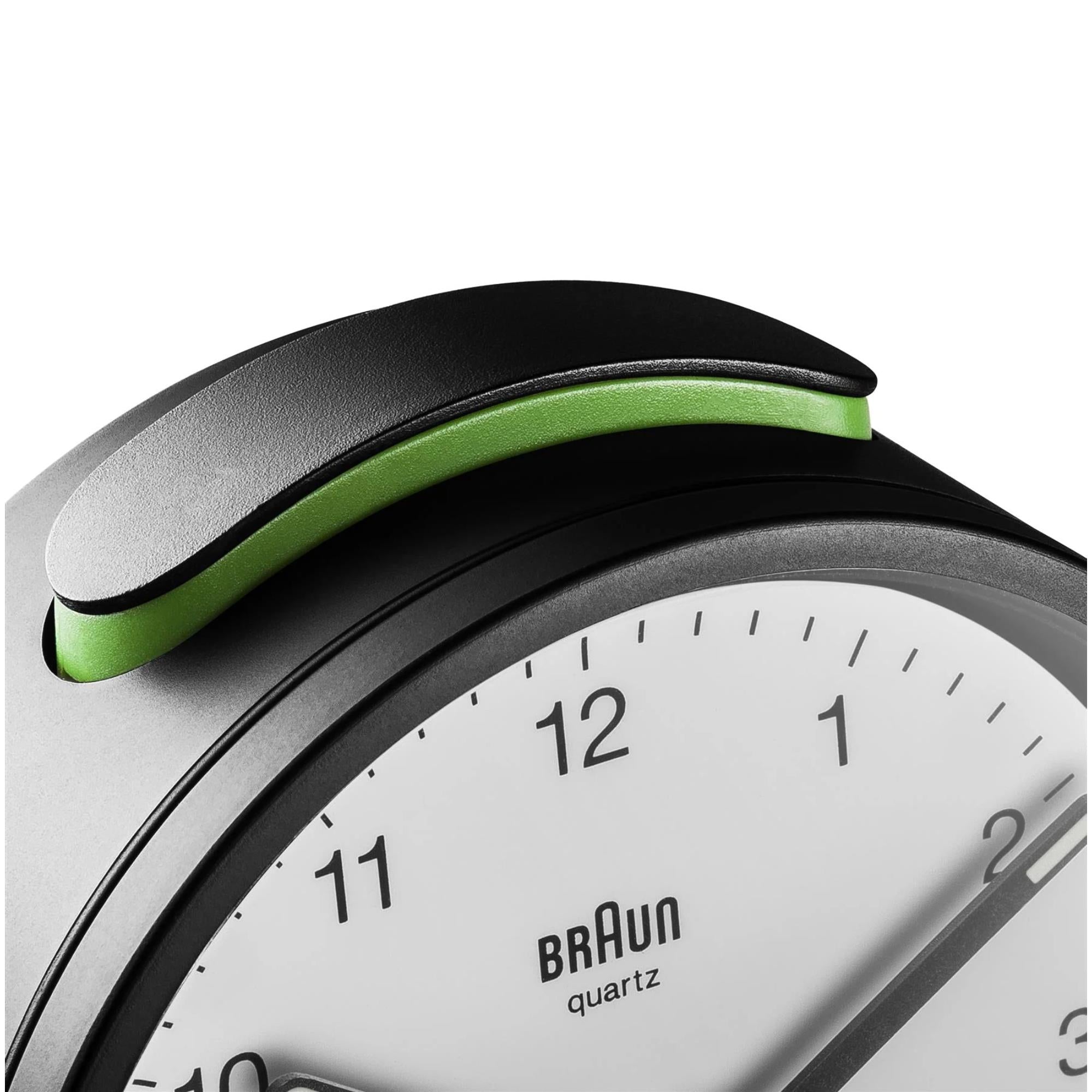 Braun Classic Quartz White Dial Alarm Clock BC12BW